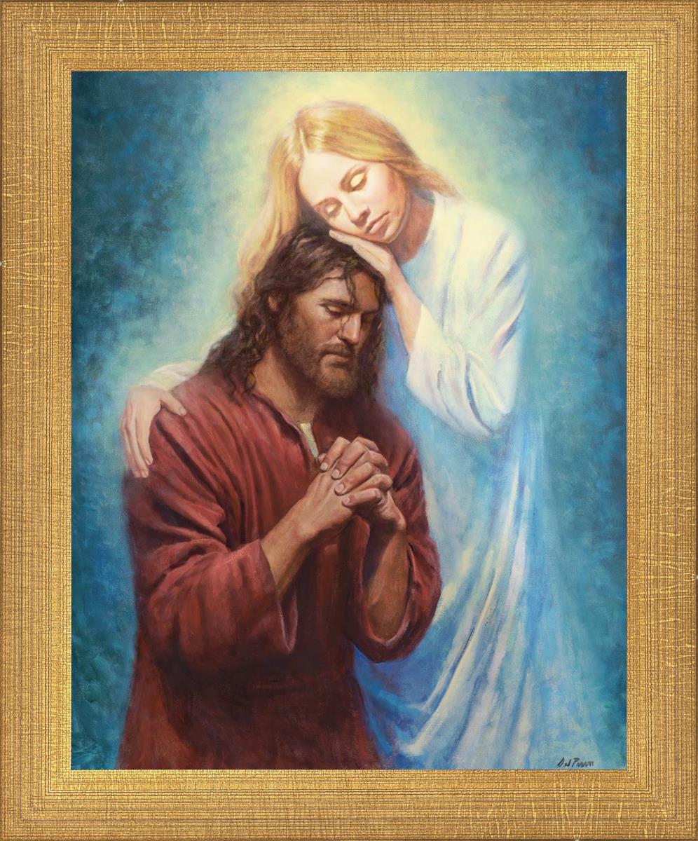 Angel Mother by Del Parson - Religious Wall Art for Home Decor - Perfect for Living Room, Bedroom & Church Inspirational Decor
