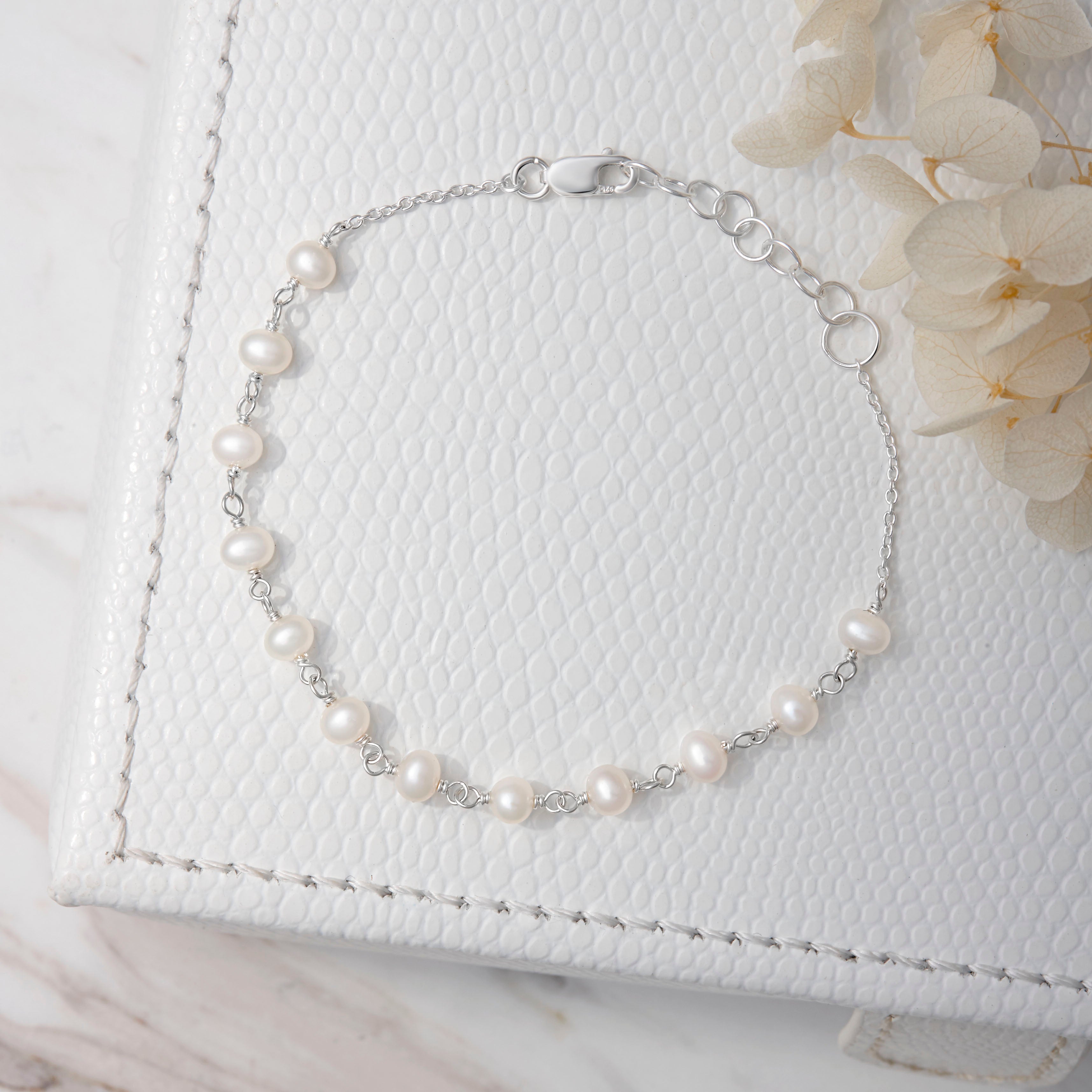 Joyous Pearl Bracelet for Women - Elegant Freshwater Cultured Pearl Jewelry Gift for Birthday, Anniversary & Special Occasions | Perfect for Weddings, Parties & Everyday Wear