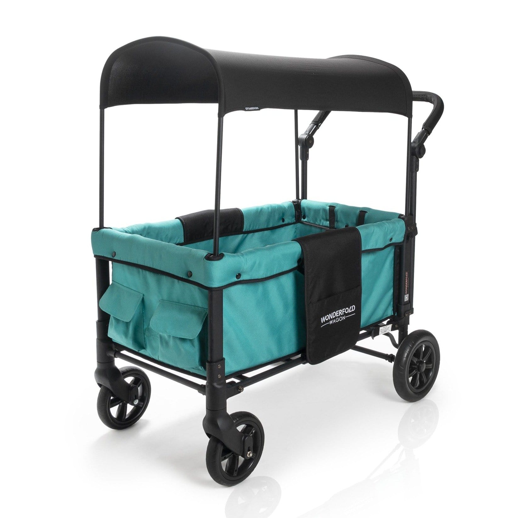Wonderfold Wagon W1 Push Double Stroller Wagon - Premium 2-in-1 Stroller and Wagon for Kids - Perfect for Beach, Park, Shopping & Outdoor Adventures