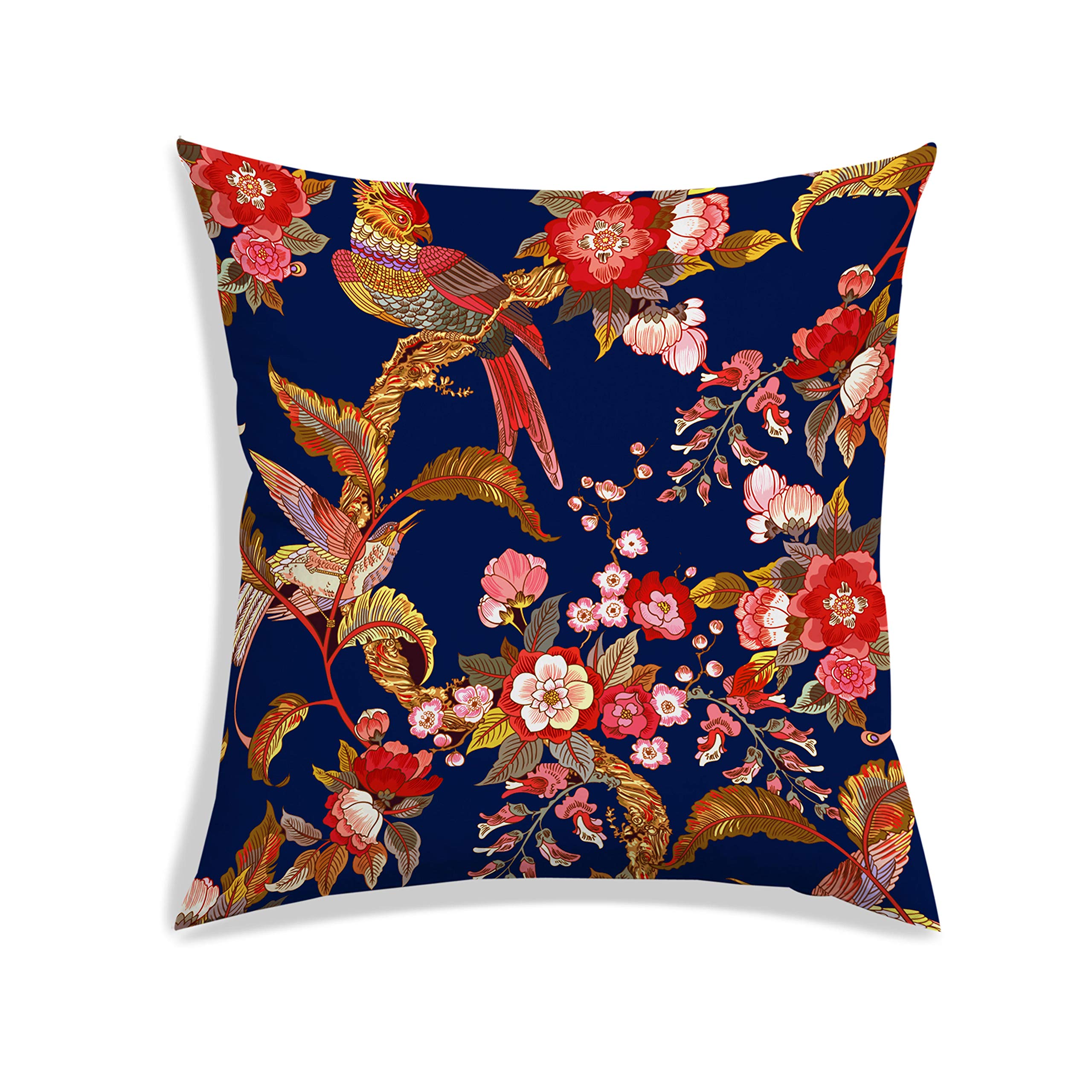 RADANYA Floral Cushion Cover - Soft Polyester Sofa Pillow Case for Living Room, Bedroom & Home Decor | Perfect for Couches, Chairs and Seasonal Home Styling