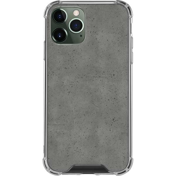 Skinit Clear Protective Phone Case for iPhone 11 Pro Max - Speckle Grey Concrete Design | Slim Scratch-Resistant Cover | Perfect for Everyday Use, Work & Travel