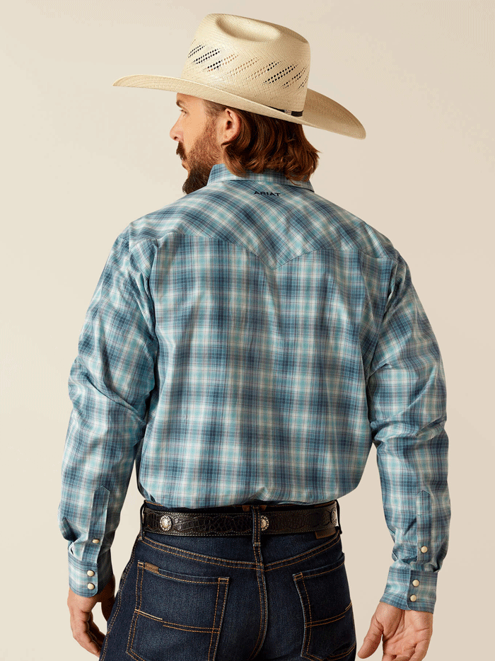 Ariat Men's Pro Series Payton Classic Fit Shirt - Blue | Western Work Shirt for Ranch, Rodeo & Casual Wear