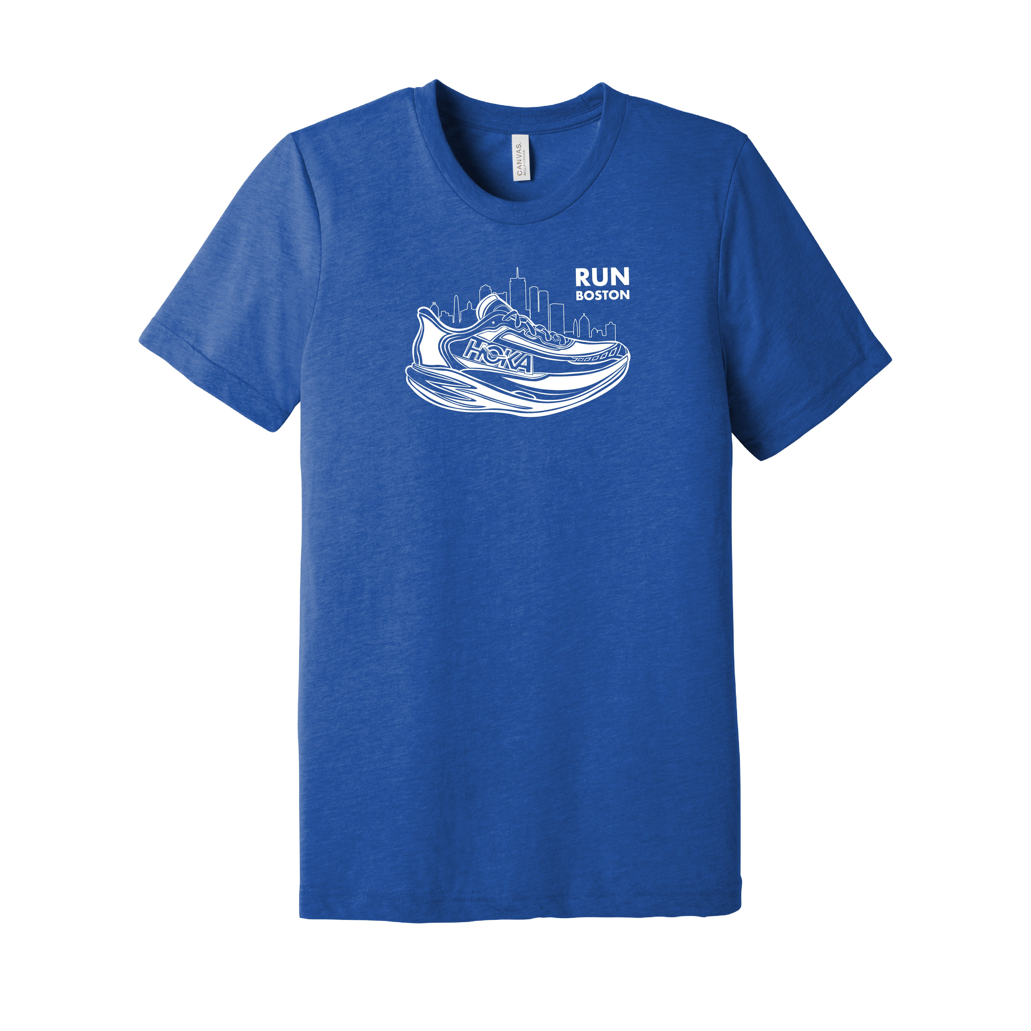 Hoka Boston 26.2 Unisex Running Short Sleeve T-Shirt - True Royal Blue Athletic Tee for Marathon & Training (BC3413) | Moisture-Wicking Performance Shirt for Men & Women