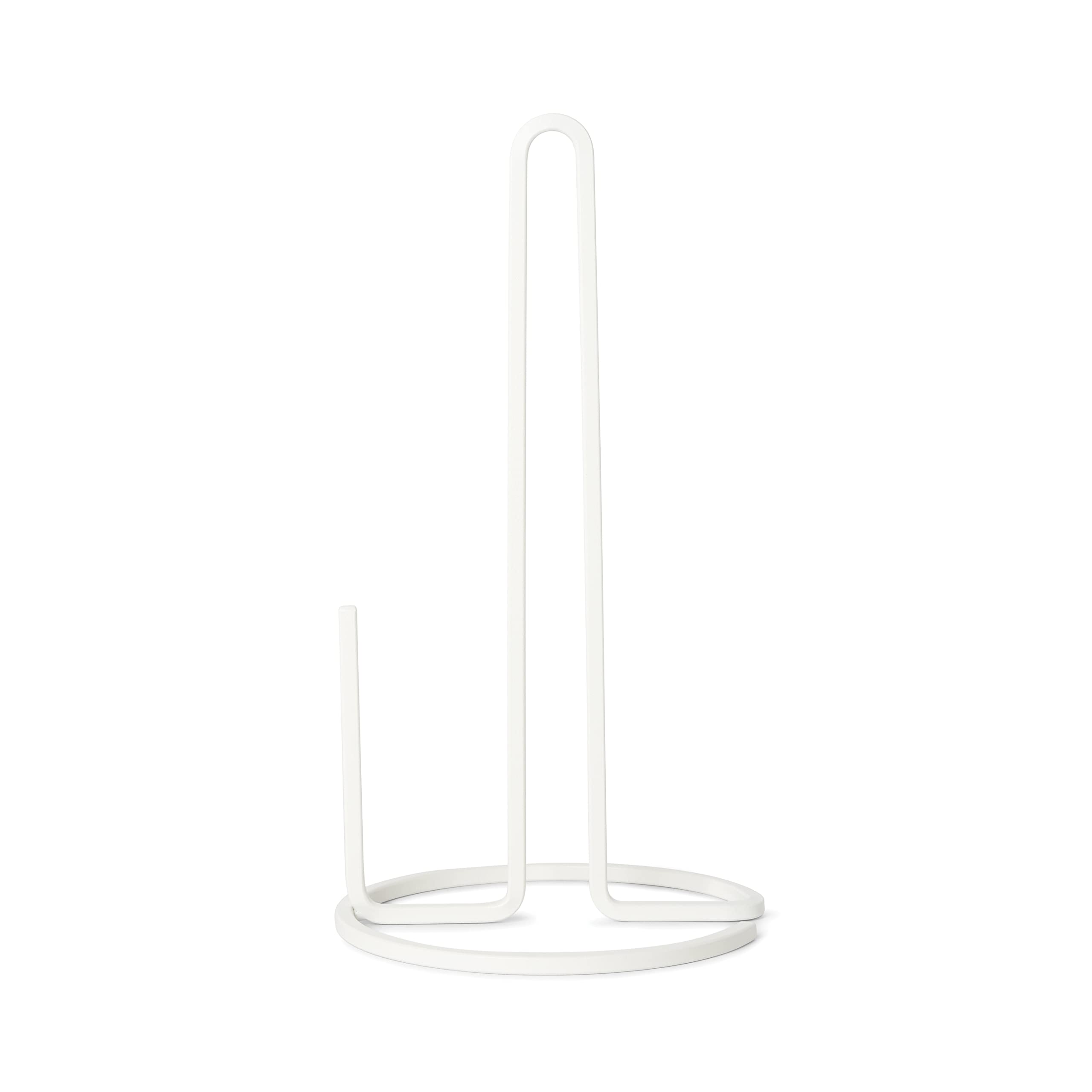 Umbra Squire White Paper Towel Holder - Modern Kitchen & Bathroom Organizer for Easy Access