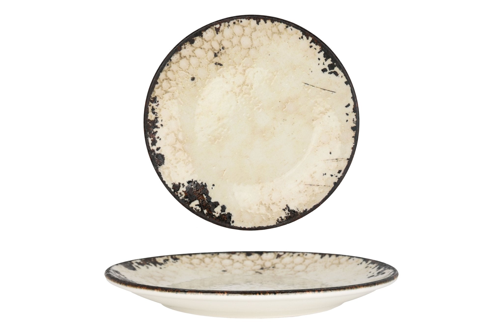 Vega 10-Inch Ceramic Dinner Plate Set - Elegant & Durable Porcelain Plates for Dining, Entertaining, and Everyday Use - Perfect for Restaurants, Home Kitchens, and Special Occasions