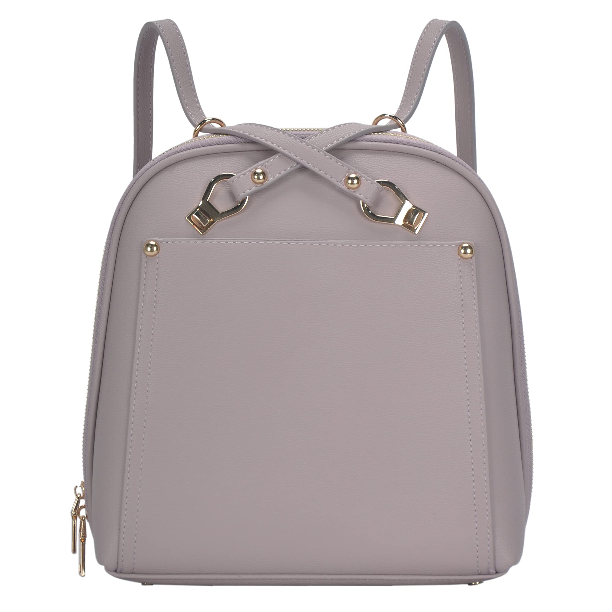 Miztique The Daisy Convertible Backpack Purse for Women - Soft Vegan Leather Shoulder Bag & Backpack (Lilac, 10.5x4x11.5 inches) | Stylish Crossbody Purse for Work, Travel & Everyday Use