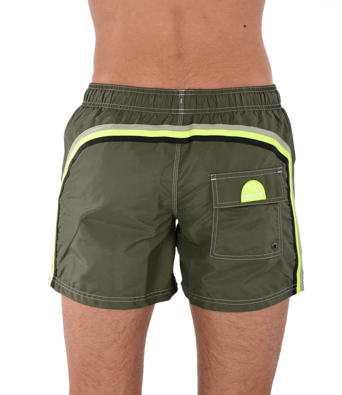 **Men's Quick-Dry Elastic Waist Swim Trunks - 14