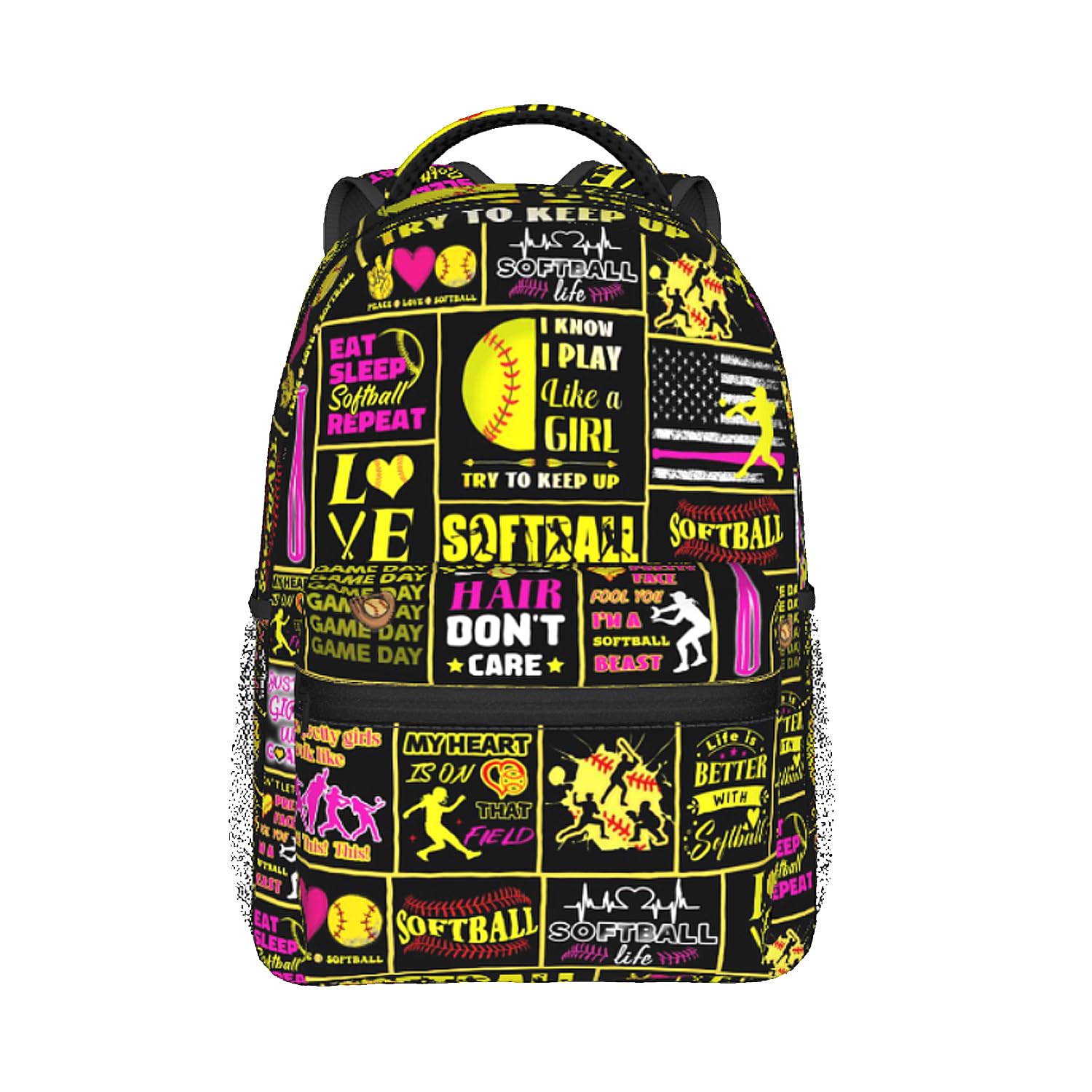 **Durable 16 Inch Softball Backpack for School, Travel & Sports – Lightweight Bookbag for Kids, Girls, Boys & Adults – Perfect for Practice, Games & Daily Use**