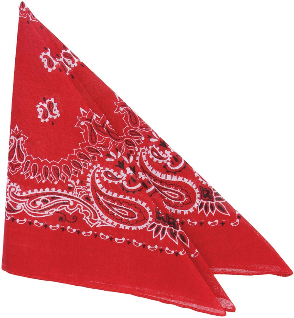12 Pack Red Cowboy Bandanas for Western Parties, Costumes & Rodeo Events - Rhode Island Novelty Bulk Bandanas