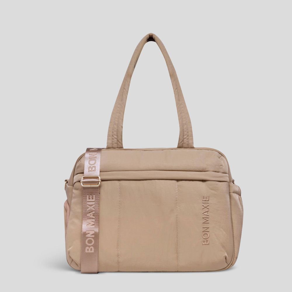 Premium Everyday Duffel Bag for Gym, Travel & Work - Water-Resistant Tan Carry-On Luggage | Perfect for Sports, Business Trips & Weekend Getaways