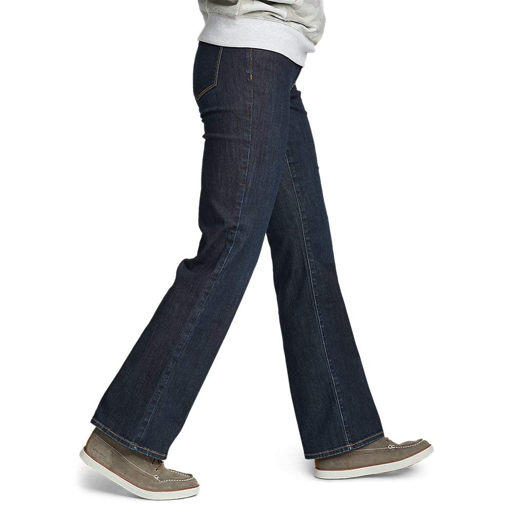 Eddie Bauer Women's Voyager High-Rise Bootcut Jeans - Classic Fit Stretch Denim Pants for Hiking, Travel & Everyday Comfort