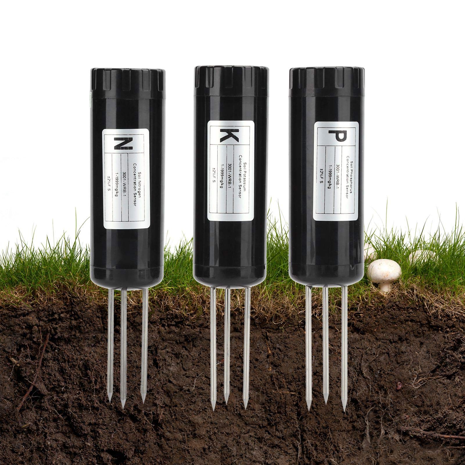 Digital Soil Tester Kit - NPK Meter Sensor for Nitrogen, Phosphorus & Potassium | Intelligent Nutrient Fertilizer Detector | Gardening Tool for Lawn, Farm & Indoor Plants | Perfect for Home Garden, Agriculture & Hydroponics Use