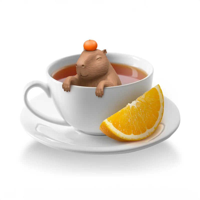 Fred Capybara Tea Infuser - Cute Animal Shaped Loose Leaf Tea Strainer for Herbal, Green & Black Tea - Perfect for Tea Lovers, Gifts & Relaxation Moments