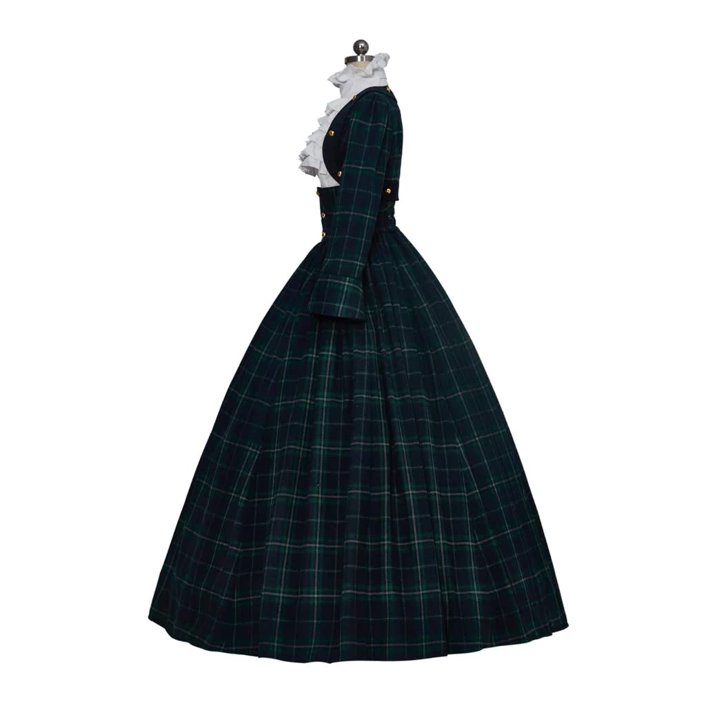 Vintage Victorian Medieval Christmas Caroler Dress - Rococo Masquerade Costume for Holiday Caroling, Cosplay & Renaissance Faire Events