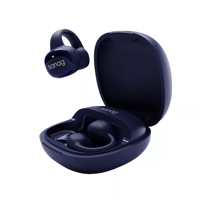 Sanag S5 Wireless Bluetooth Ear Clip Headphones with Air Conduction Technology - Perfect for Running, Cycling, and Outdoor Sports