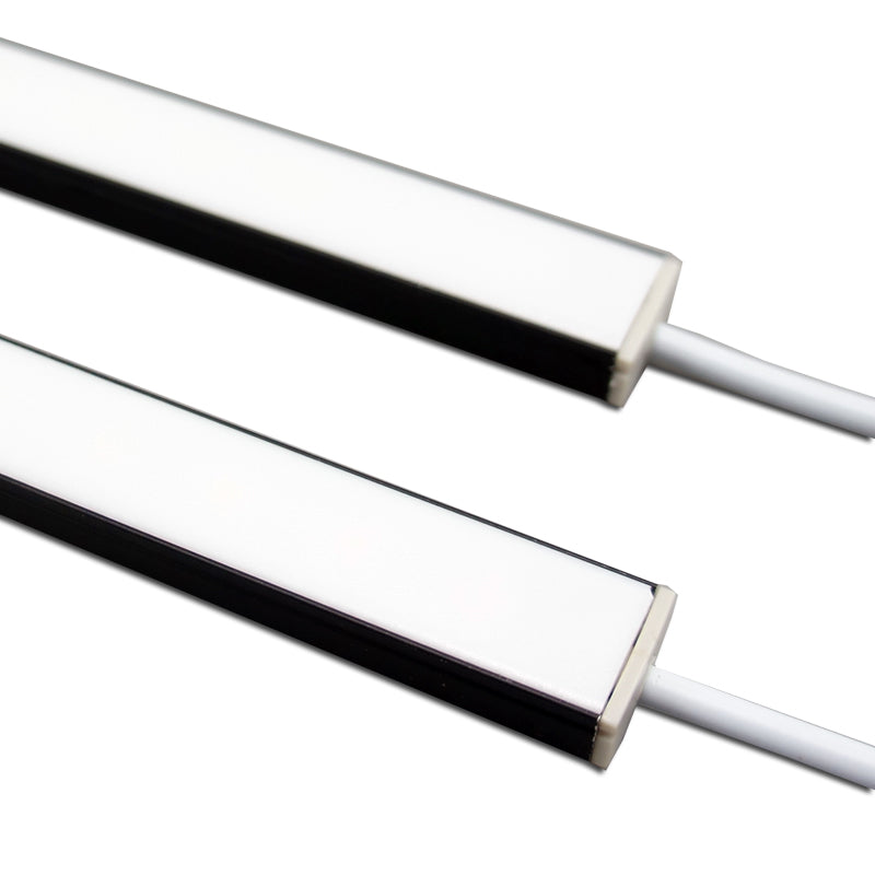 5/10 Pack 12V DC LED Surface Linear Profile Light Strip - Aluminum Channel with Cover for Under Cabinet Lighting, Kitchen Counter, Shelf & Staircase Illumination
