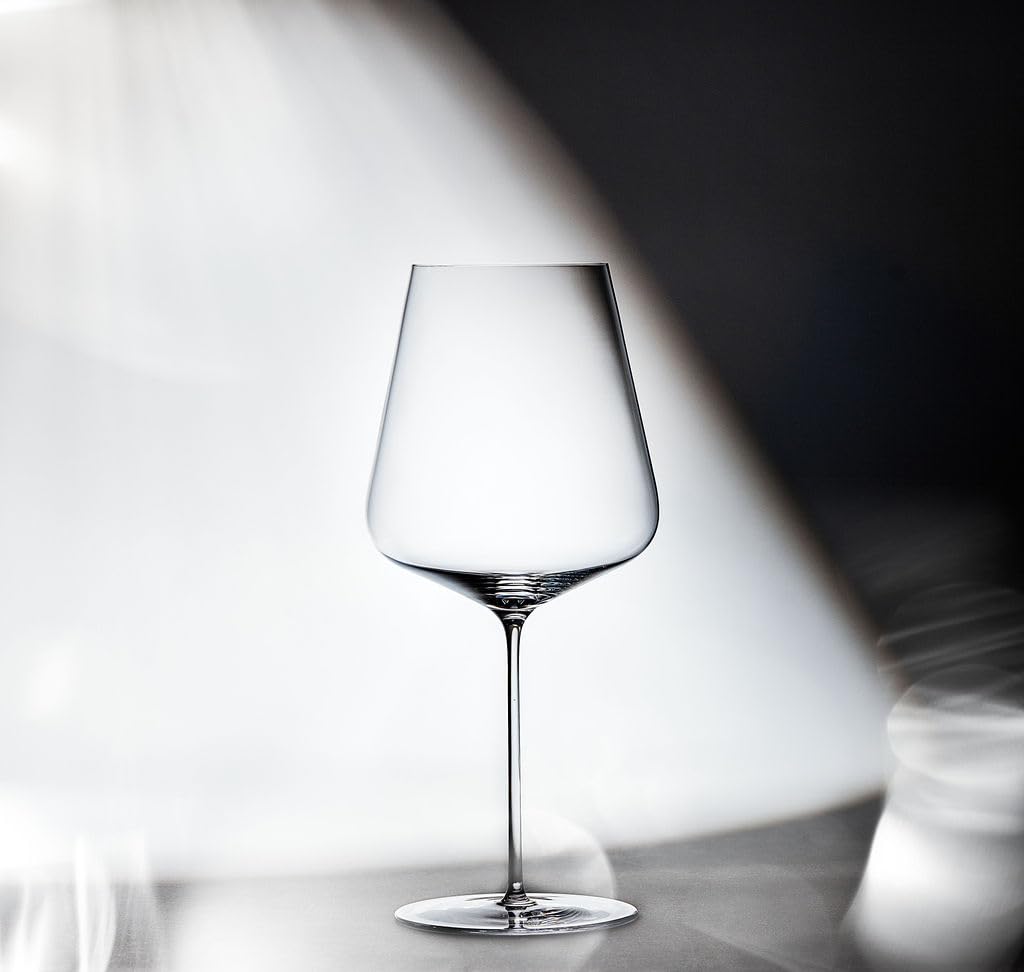 Premium Zalto Denkart Bordeaux Red Wine Glasses - Set of 2, Crystal Clear, Handmade in Austria - Perfect for Cabernet, Merlot & Fine Red Wines - Elegant Dinner Parties & Wine Tasting Events