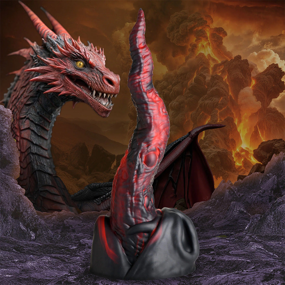 Creature Cocks Dragon Tongue Silicone Monster Dildo - Fantasy Adult Toy for Role Play & BDSM - Perfect for Cosplay & Fantasy Lovers