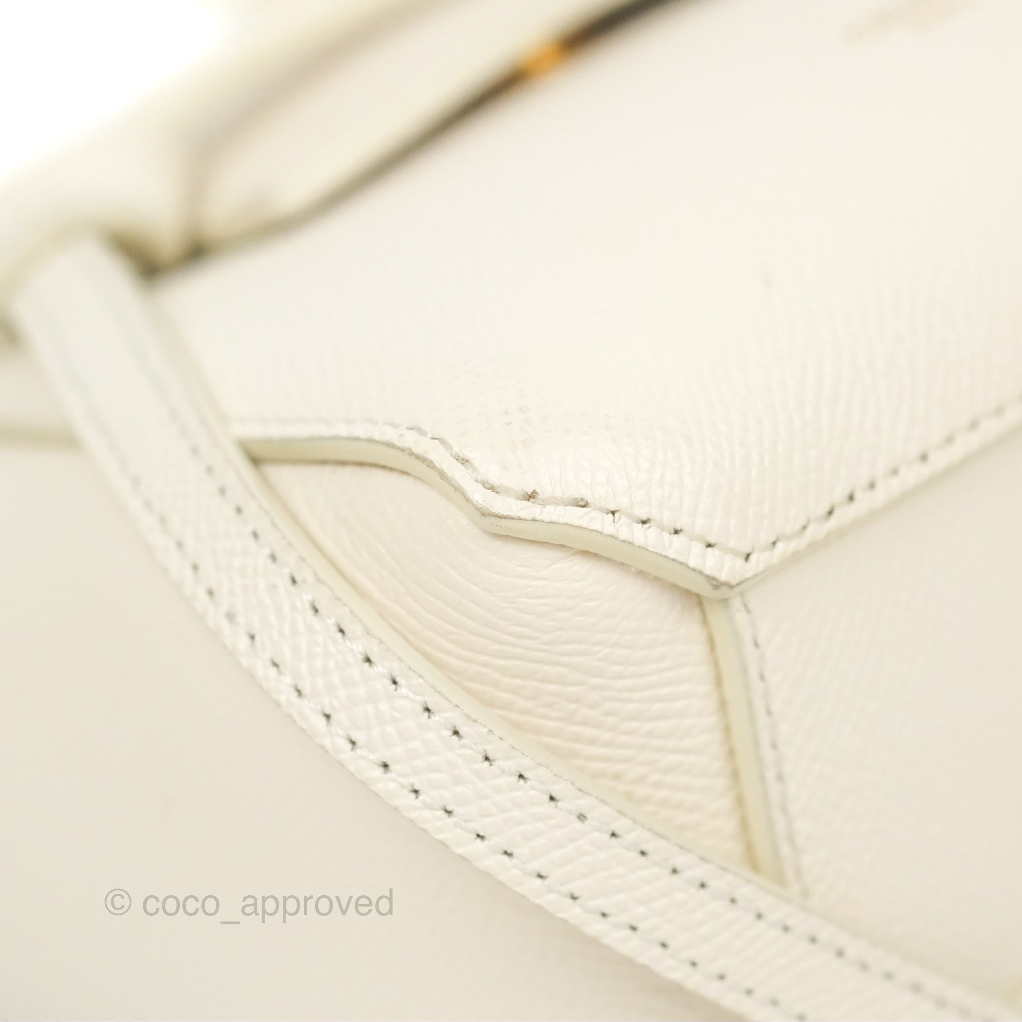 Celine Pico Belt Bag in White Grained Calfskin with Gold Hardware - Luxury Crossbody Bag for Women, Perfect for Everyday Use and Special Occasions