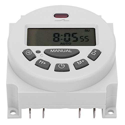 Digital Timer Switch with LCD Display - CN101A Programmable Time Control for Lights, Appliances & Home Automation | Perfect for Energy Saving & Scheduling