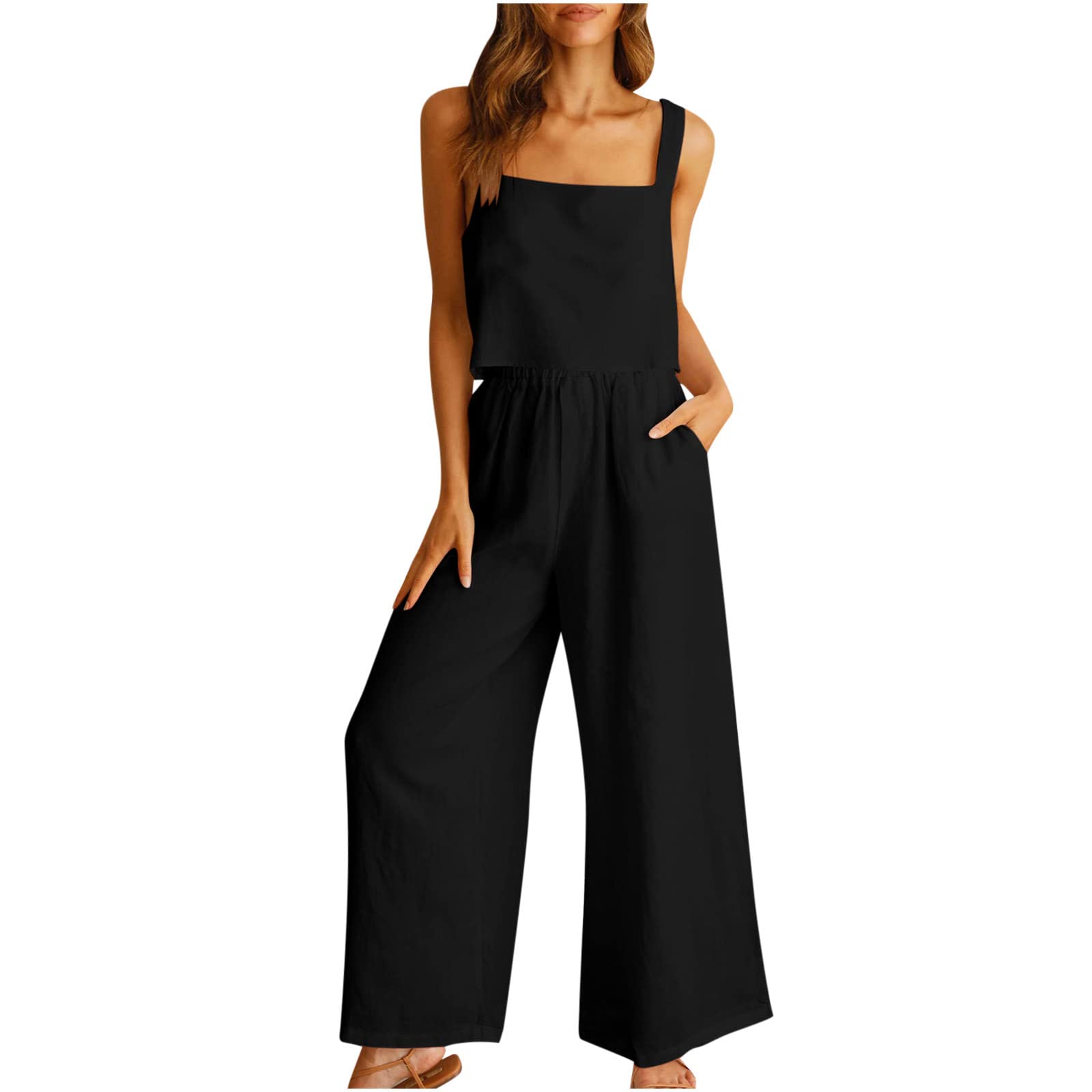 Stylish Women's 2-Piece Outfit - Red Palazzo Pants & Long Sleeve Top Set | Comfortable Cotton Fall Fashion | Plus Size Dressy Sweatsuits for Casual Wear & Office Outfits