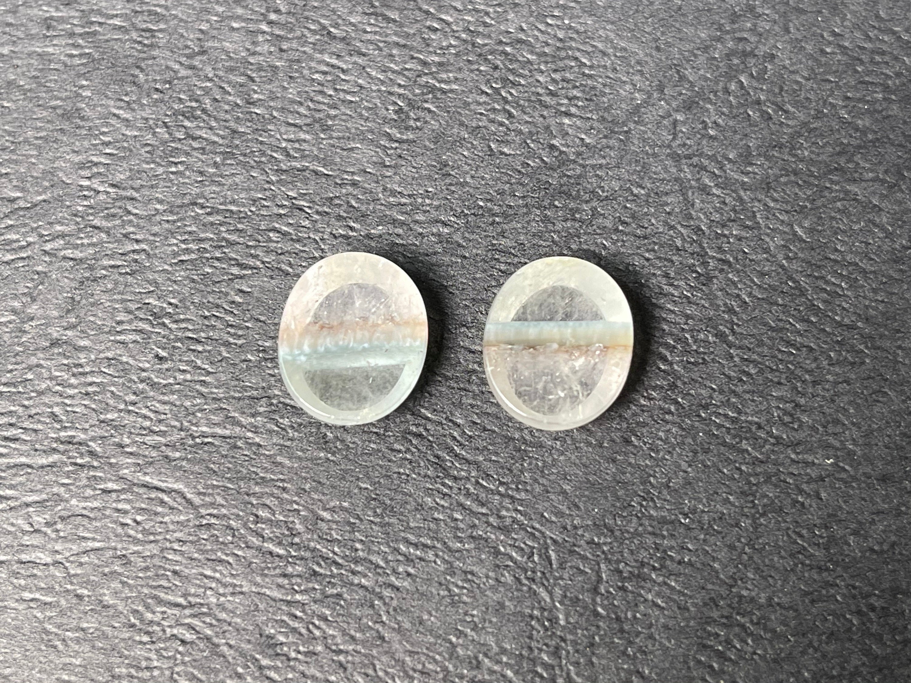 GILALITE Cabochons | Medusa Paraiba Quartz Striped Oval Gemstones for Jewelry Making (43817) | Perfect for Necklaces, Earrings & DIY Craft Projects