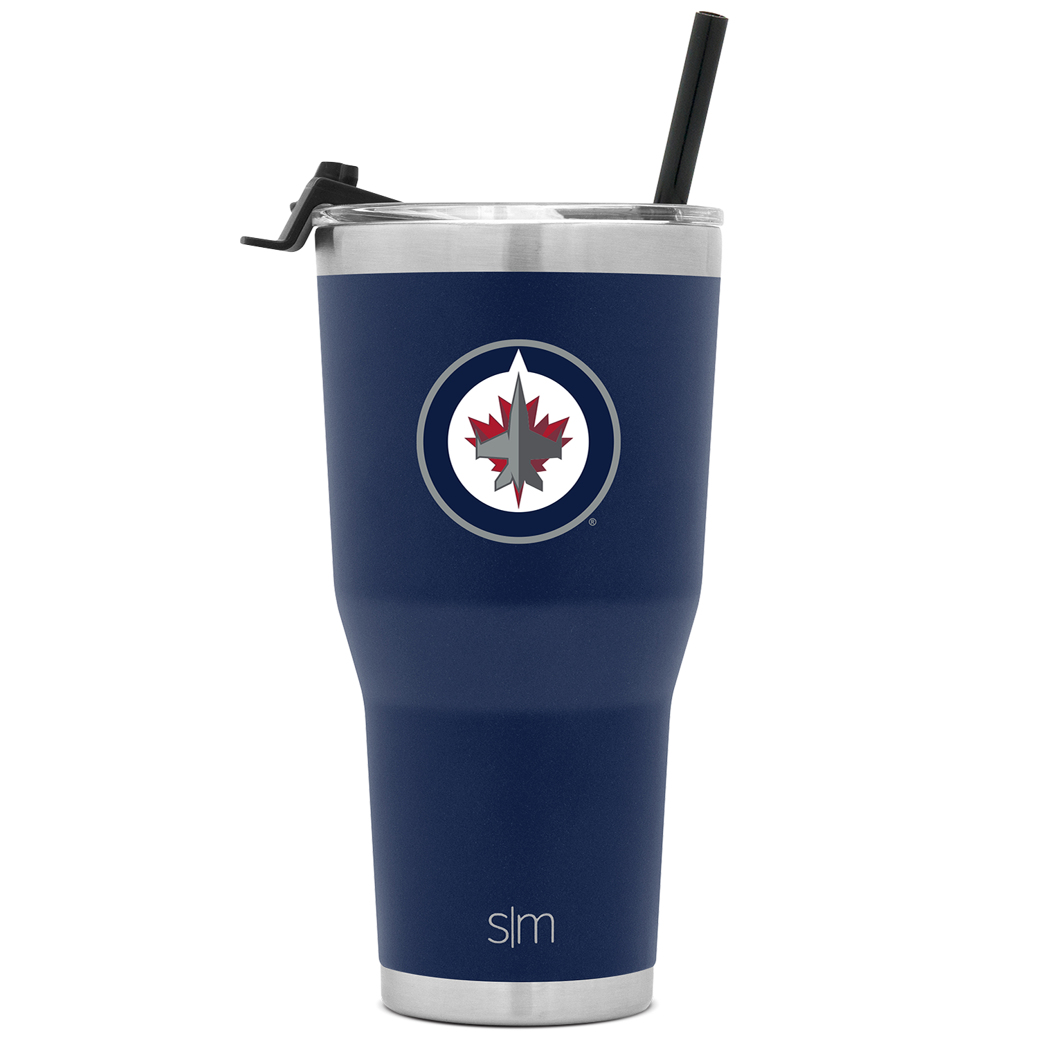 NHL® 30oz Insulated Tumbler with Flip Lid & Straw - Leakproof Stainless Steel Travel Mug for Hot & Cold Drinks - Perfect for Hockey Games, Camping & Office Use