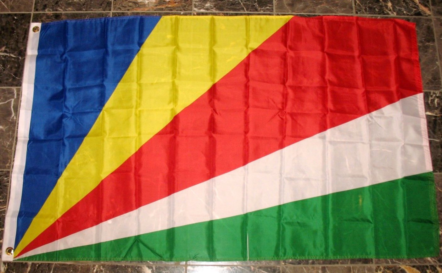3'x5' Seychelles Flag - Premium African Country Banner for Outdoor, Indoor & Sports Events - Perfect for National Celebrations, Parades & Home Decor