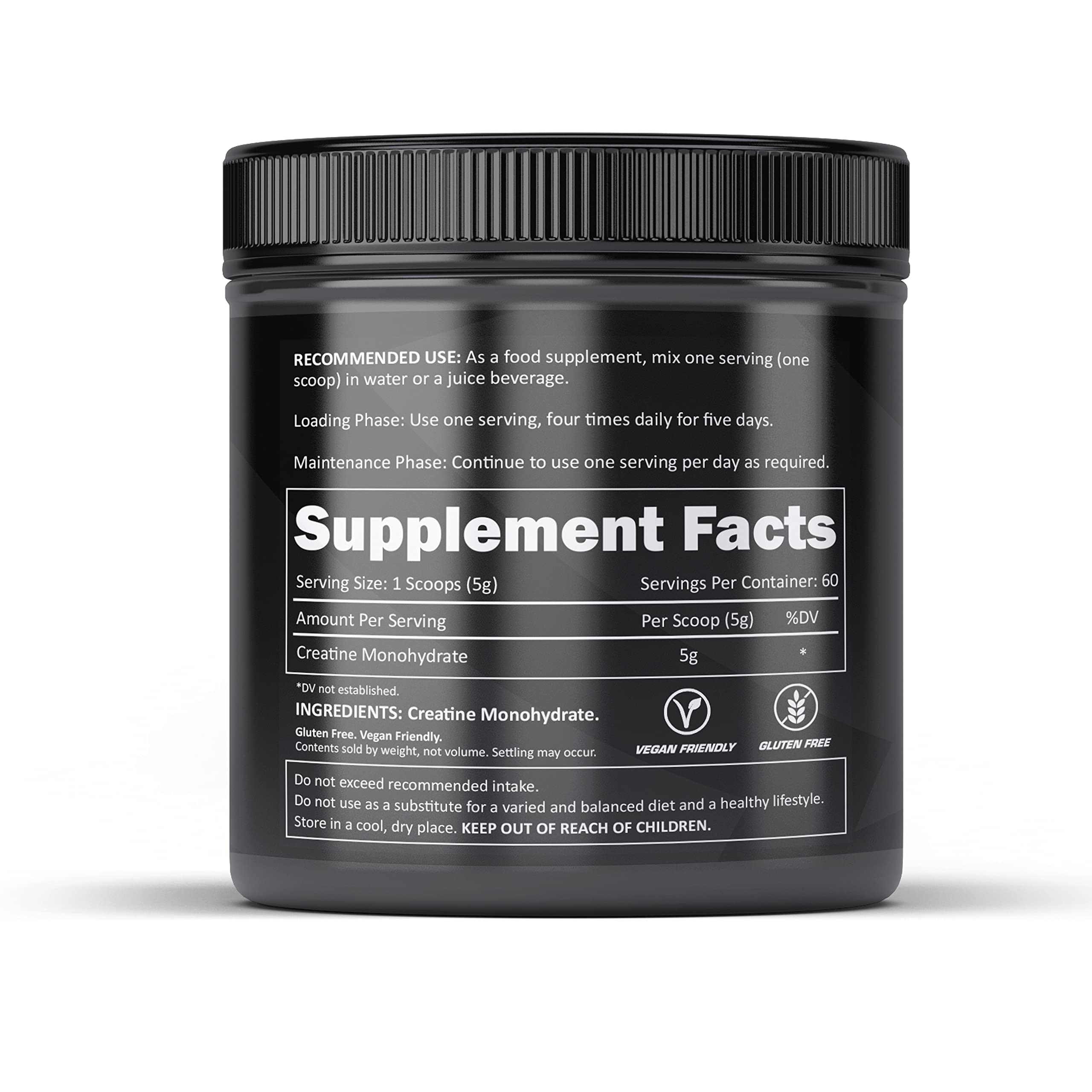Efectiv Nutrition Creatine Monohydrate Powder 300g - Pure Muscle Builder for Athletes & Gym Workouts | Pre & Post Workout Supplement for Strength Training