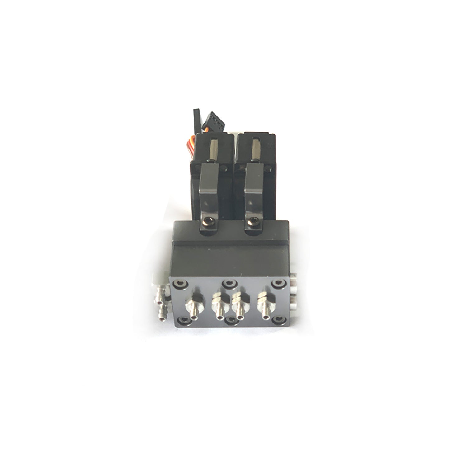 1CH 2CH 3CH 4CH 5CH Metal Directional Control Valve with Servo - Replacement Part for 1/14 Scale RC Excavator, Loader, Forklift & Radio Controlled Truck Models - Perfect for DIY Repairs & RC Vehicle Upgrades