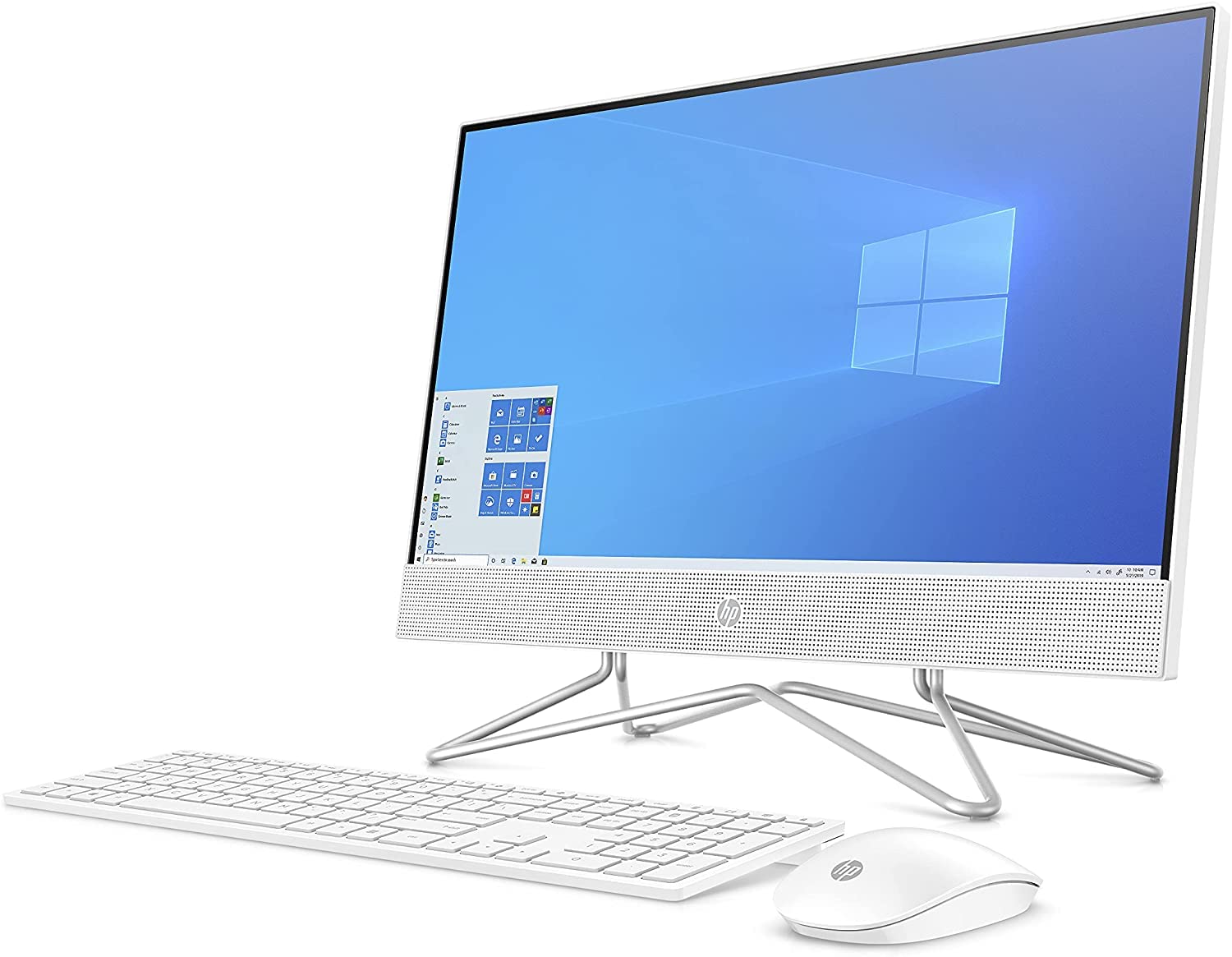 HP 2022 22-inch FHD All-in-One Desktop Computer with Intel Celeron J4025 | 12GB DDR4 RAM | 256GB SSD + 1TB HDD | WiFi Bluetooth | Windows 11 Pro | Snow White | Perfect for Home Office, Online Learning & Small Business Use