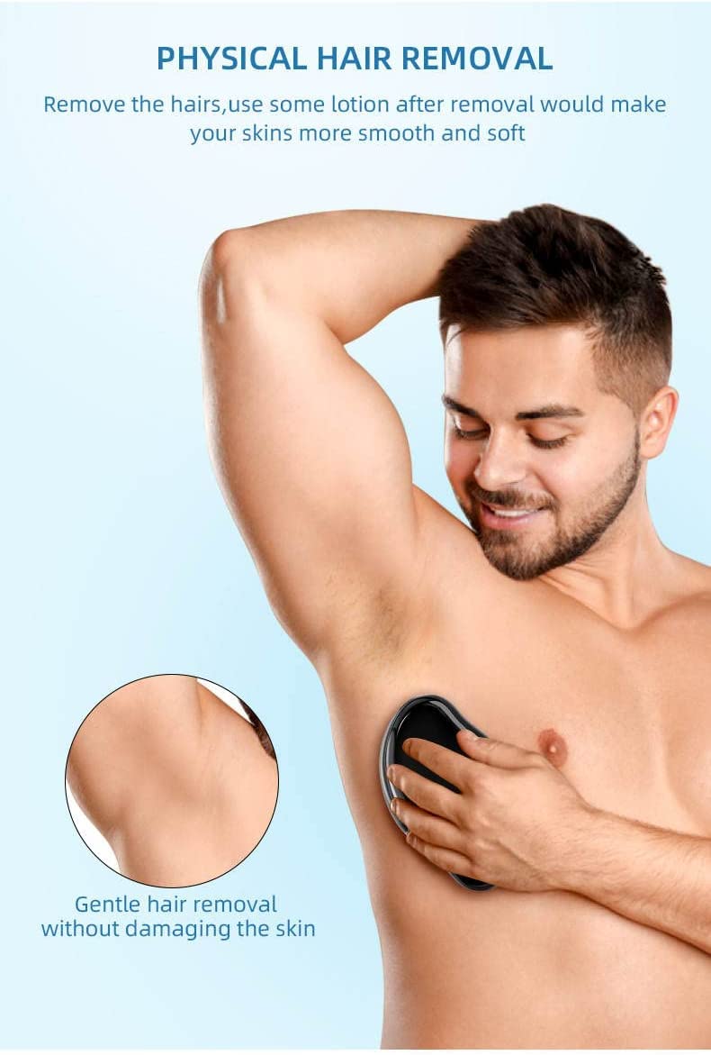 SPEFEZ Crystal Hair Eraser - Painless Exfoliating Hair Remover for Arms, Legs & Back | Reusable & Washable Portable Hair Removal Tool | Perfect for Travel, Gym & Smooth Skin Care