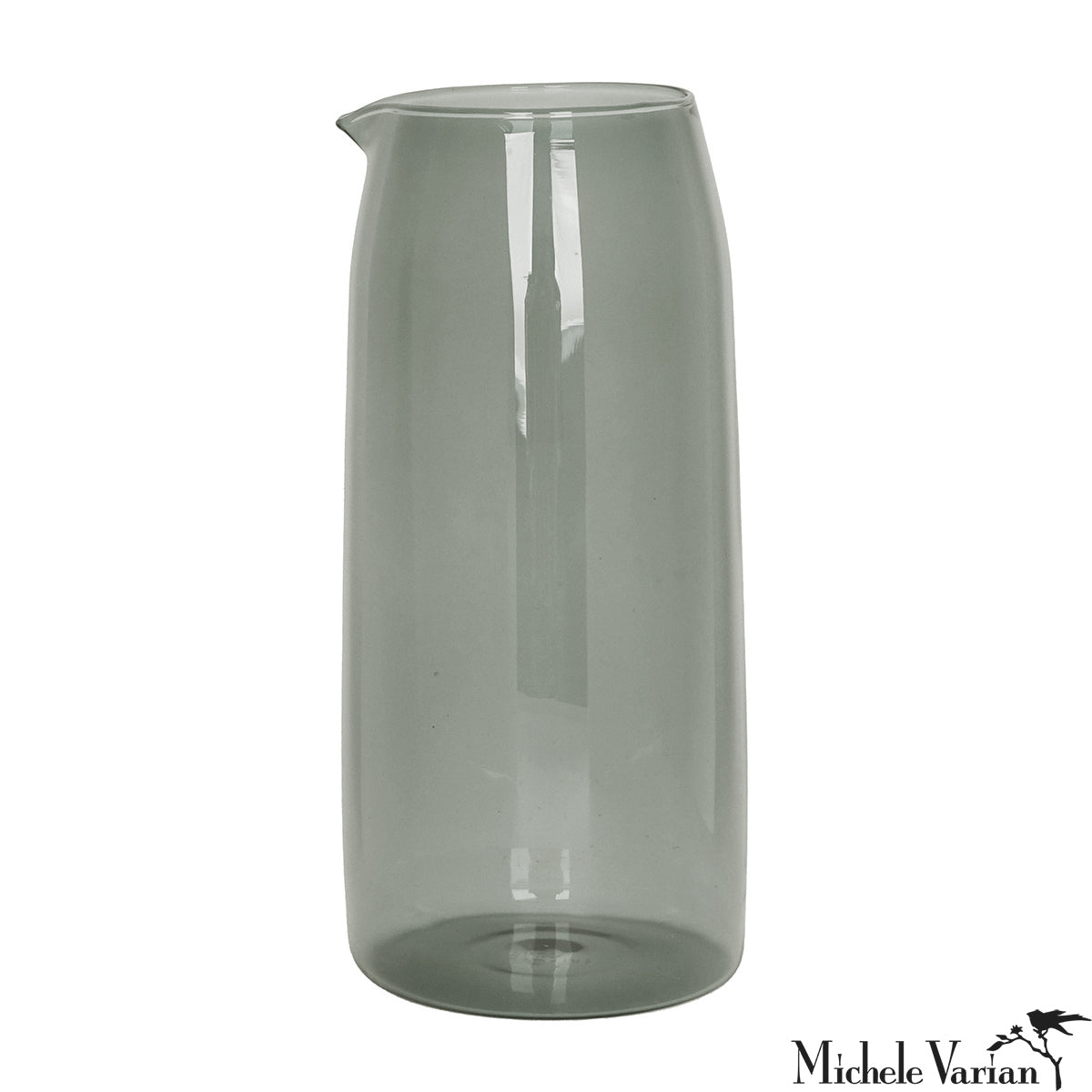 Premium Glass Pitcher with Smoke Effect - Elegant Drink Dispenser for Cocktails, Iced Tea & Lemonade - Perfect for Parties, Bars & Home Entertaining