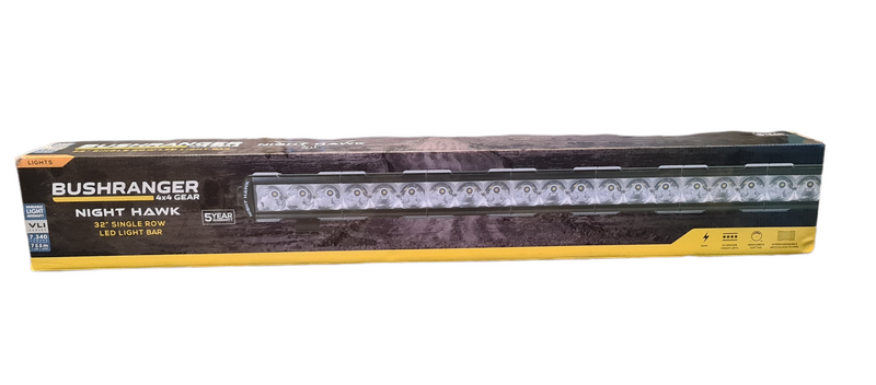 BushRanger Nighthawk 24 LED Light Bar - 32 Inch Pencil & Flood Beam Combo (NHT320VLI) - Perfect for Off-Road Trucks, ATVs, and Nighttime Driving Adventures