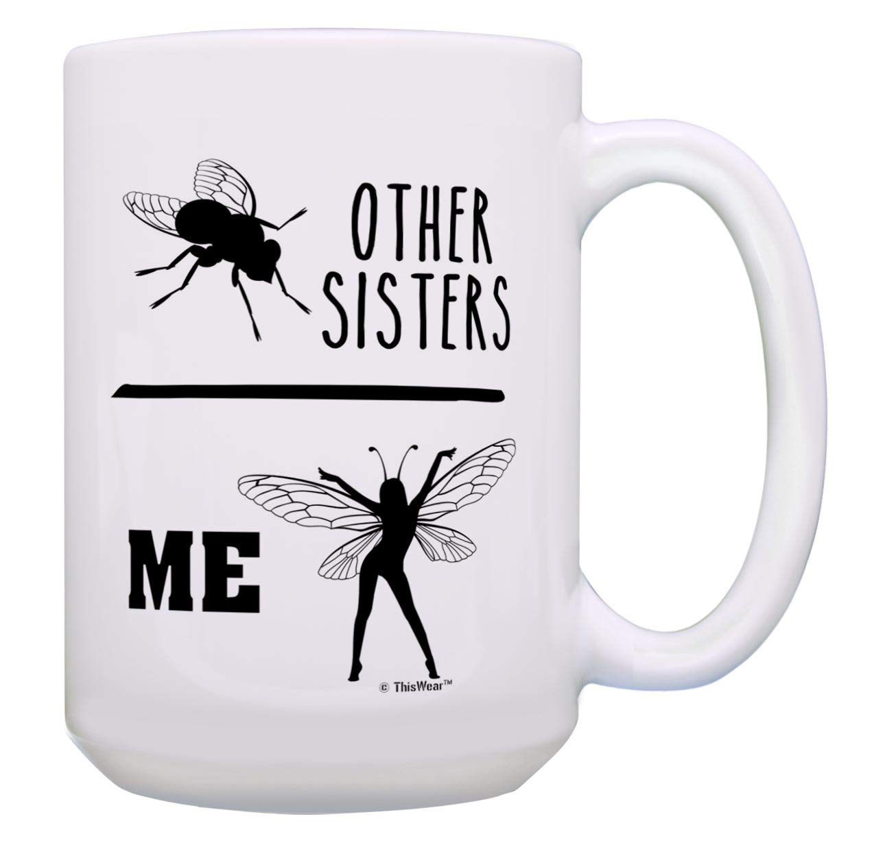 Big Sister Mug 15oz - Coffee & Tea Cup for Sisters - Perfect Gift for Birthdays & Holidays
