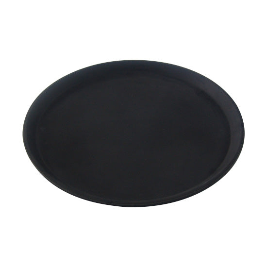 Premium Black Round Bar Serving Tray - 16