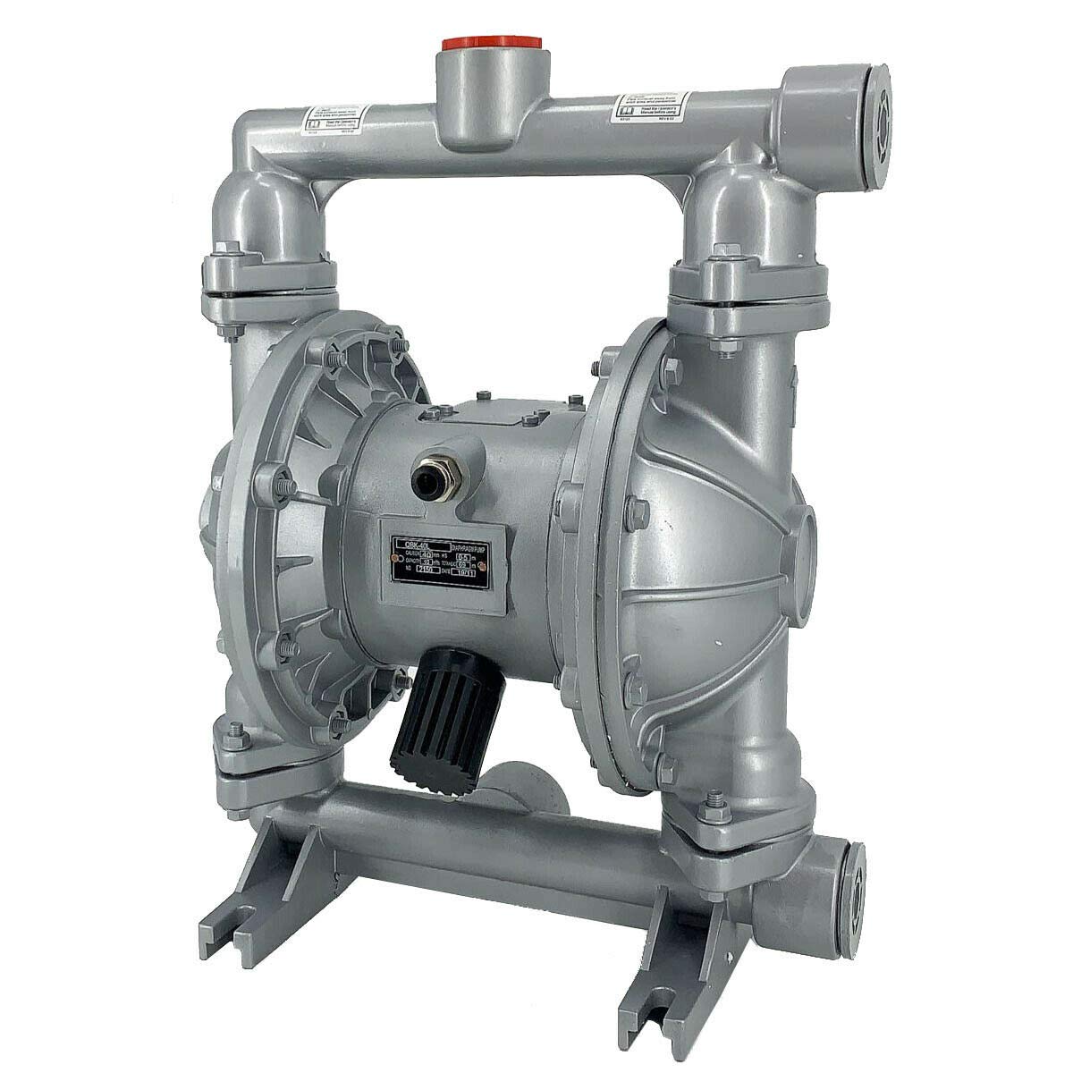1.5 Inch Double Diaphragm Pump - 44GPM Air Operated Diaphragm Pump, Aluminum Alloy Construction for Low Viscosity Fluids - Ideal for Diesel, Kerosene & Waste Oil Transfer in Industrial, Agricultural and Marine Applications