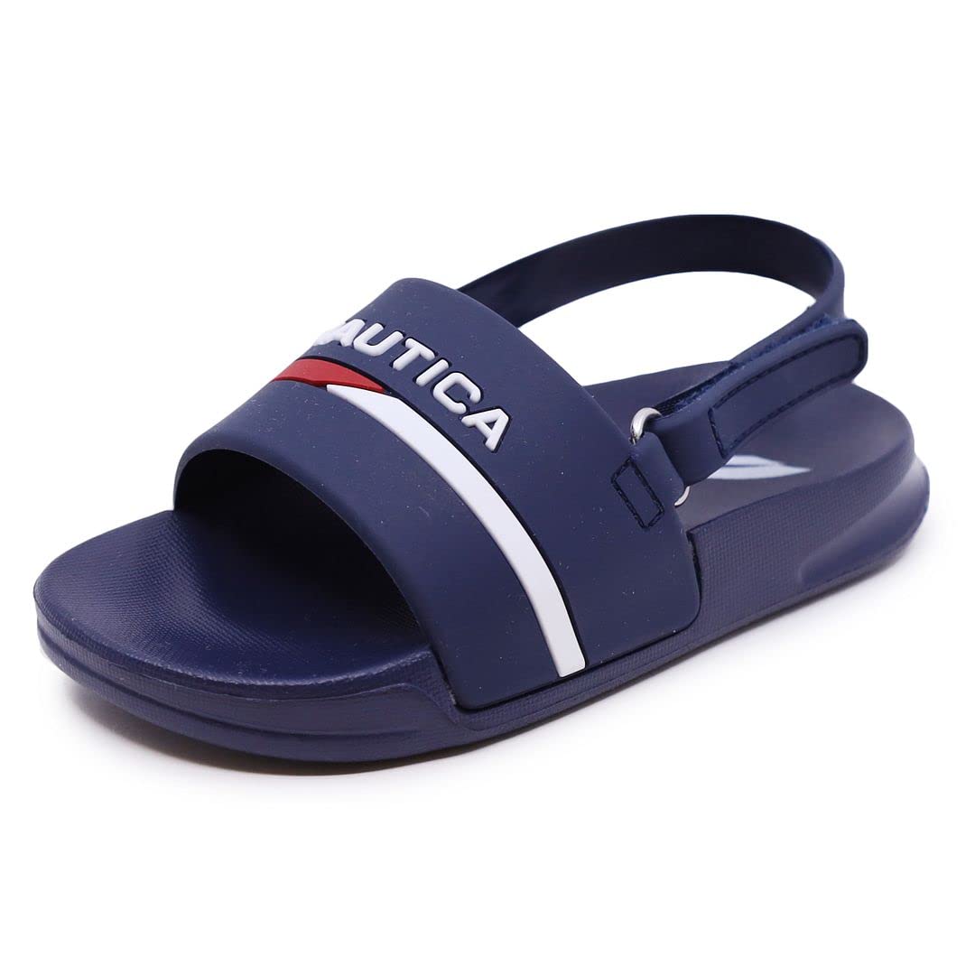 Nautica Kids Toddler-Infant Athletic Slide Pool Sandal for Boys & Girls | Comfortable & Durable Water Shoes for Beach, Pool & Outdoor Play