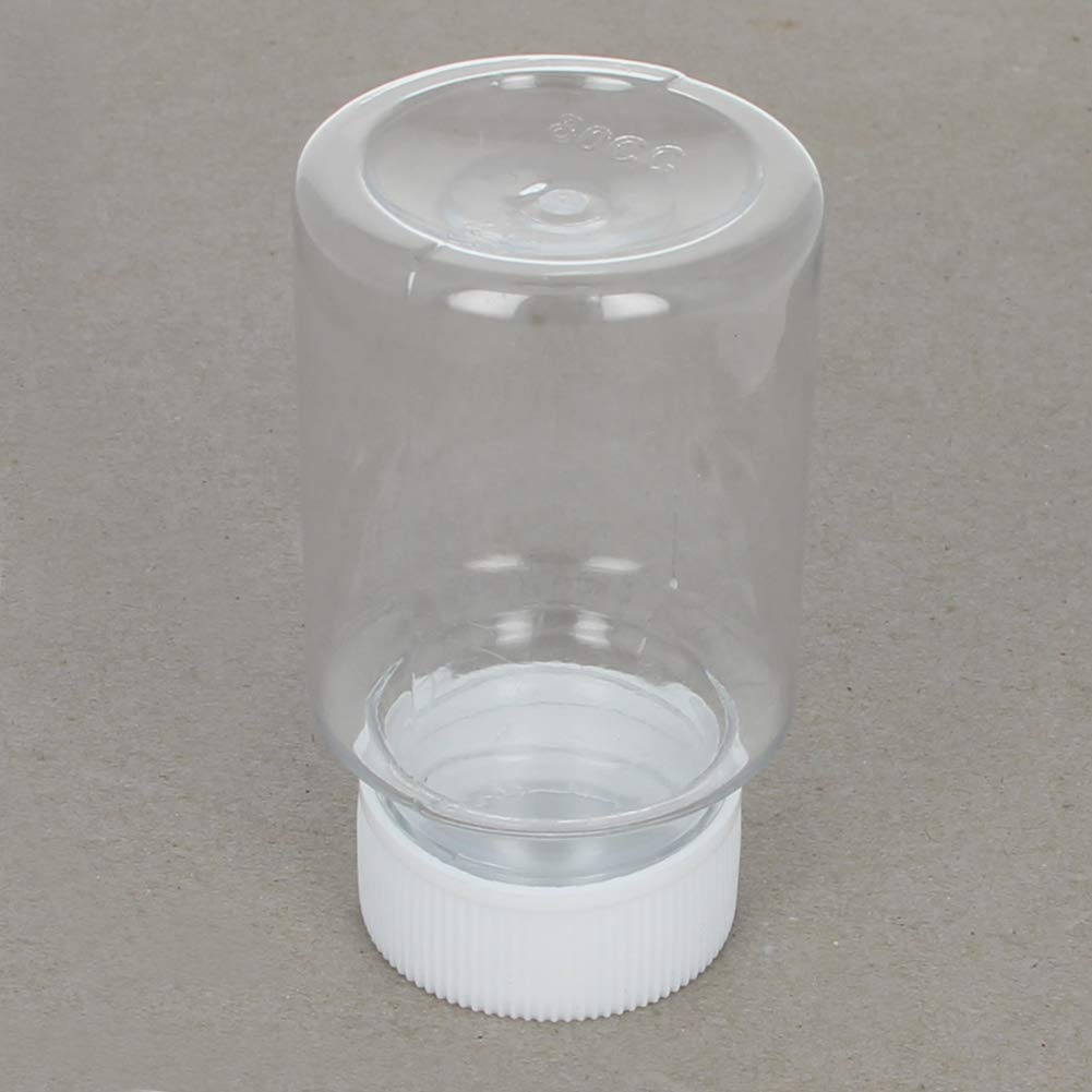 Othmro 20Pcs 80ml Plastic Lab Bottles - Wide Mouth Chemical Reagent Containers for Liquid & Solid Samples - Round Experiment Storage Bottles with Sealing Cap - Ideal for Laboratory, Science Class & DIY Projects