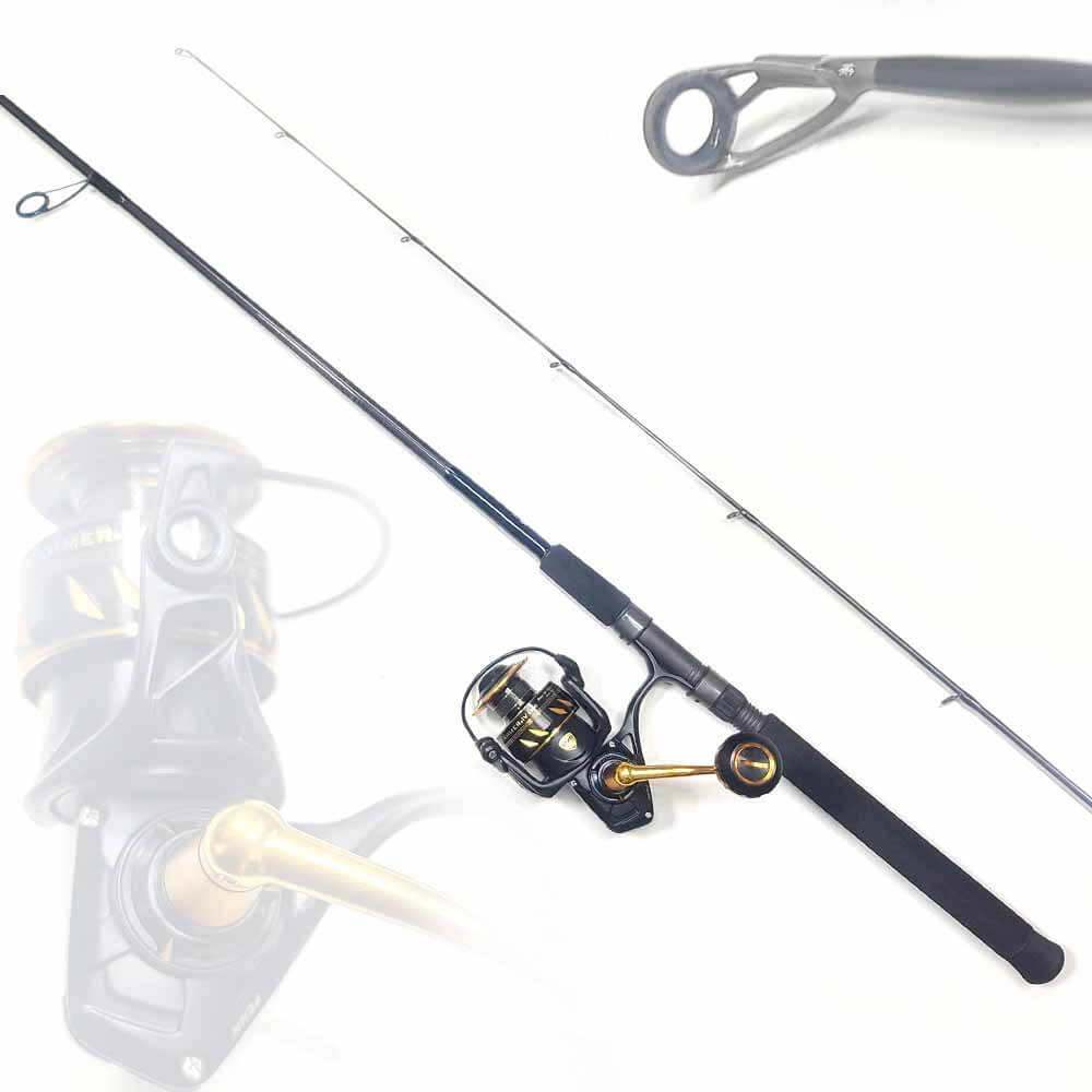 Penn Slammer SLAIV 4500 Spinning Reel & Capt. Harry's CHS712G Fishing Rod Combo - Saltwater Surf Fishing Setup for Inshore & Offshore Anglers