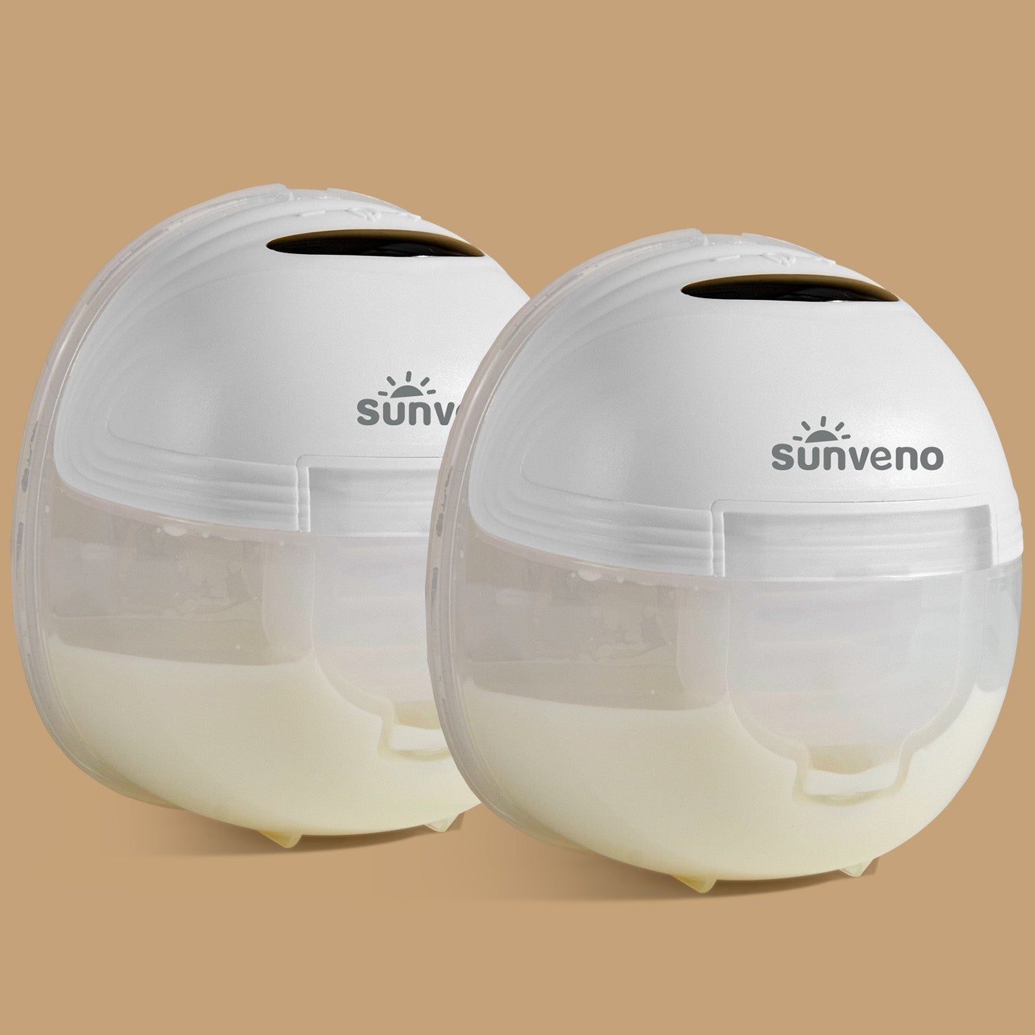 Sunveno Hands-Free Double Electric Breast Pump for Nursing Moms - Portable & Quiet Breastfeeding Pump for Work, Travel & On-the-Go Use