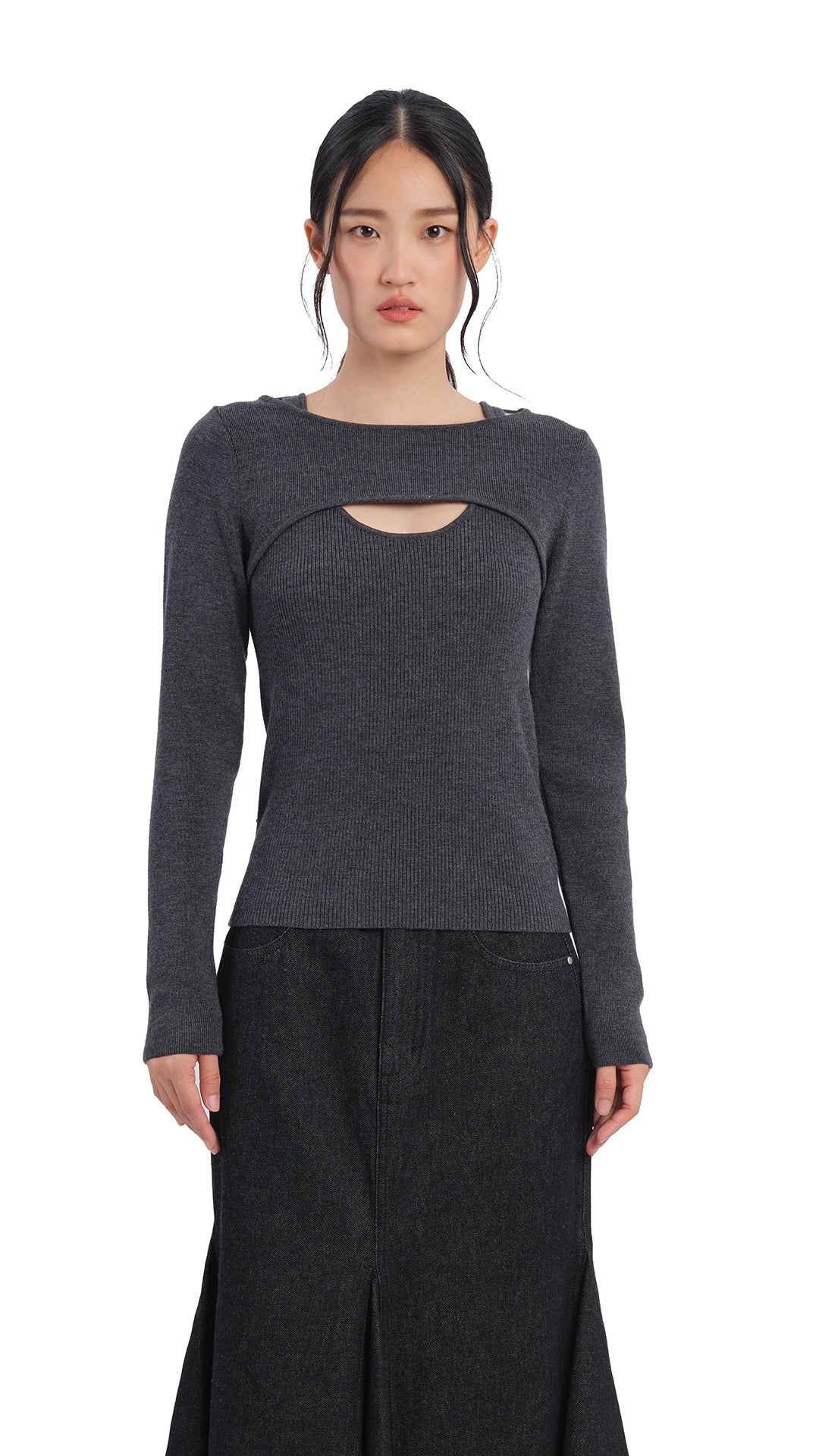 2 in 1 Wool Sweater for Women - Warm Winter Pullover & Cardigan Combo - Cozy Knitwear for Office, Travel & Casual Outfits