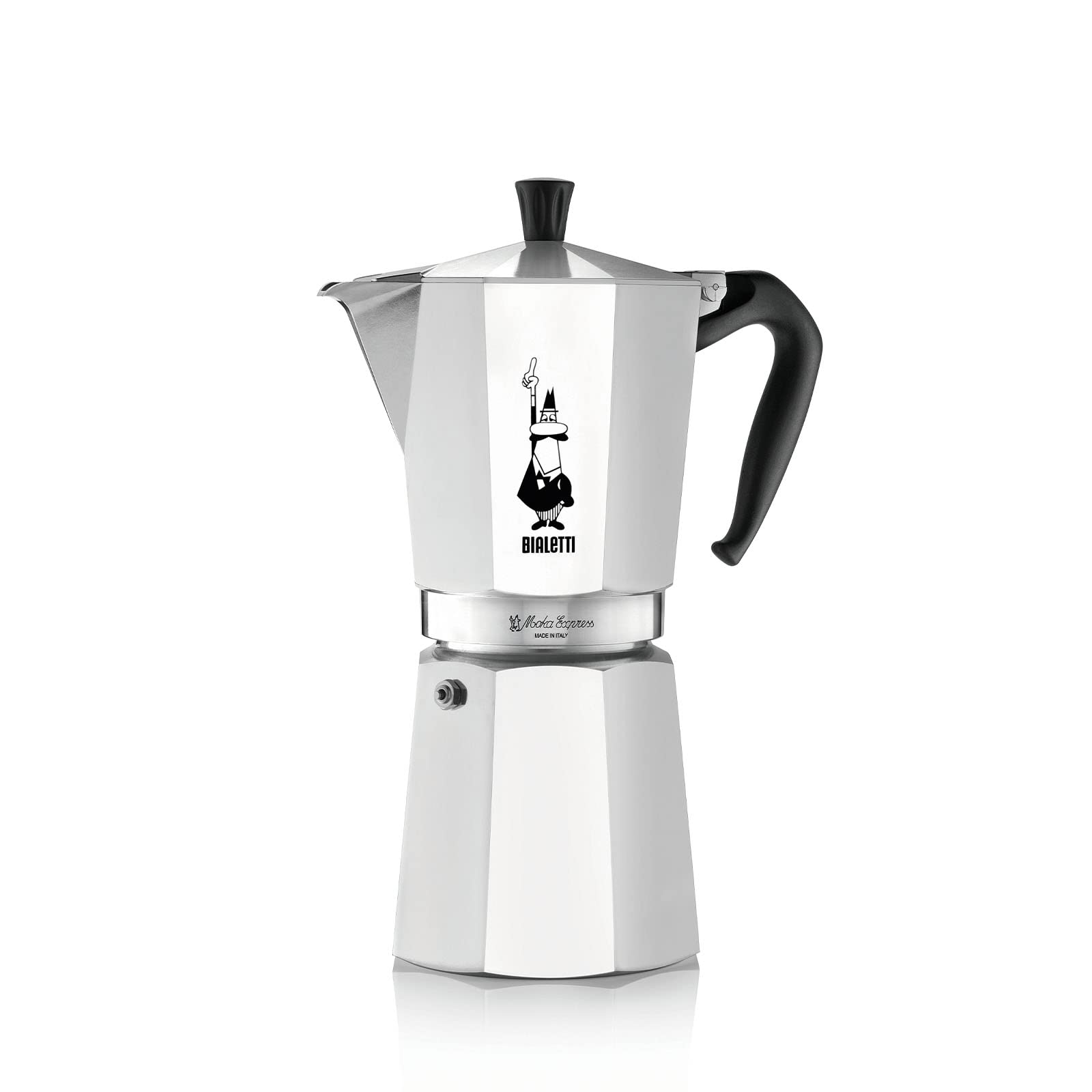 Bialetti Moka Express Stovetop Espresso Maker - 18 Cup (27 Oz/810ml) Aluminum Italian Coffee Pot for Authentic Espresso - Perfect for Home, Office & Camping Coffee Brewing