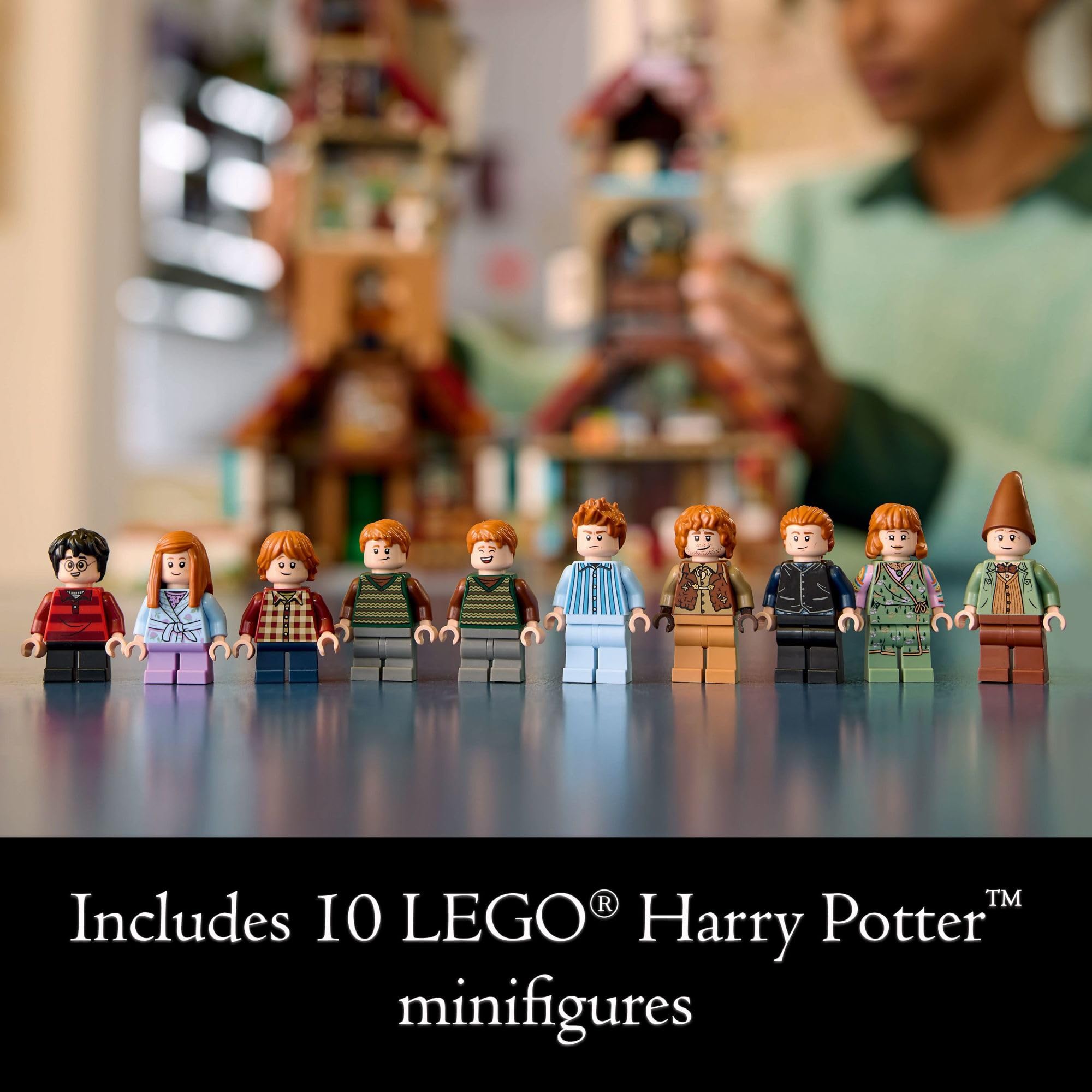 LEGO Harry Potter The Burrow Building Set 76437 - Collectible Weasley House Kit with 10 Minifigures - Perfect Gift for Adult Fans, Men & Women - Great for Home Display, Harry Potter Collection & Creative Play