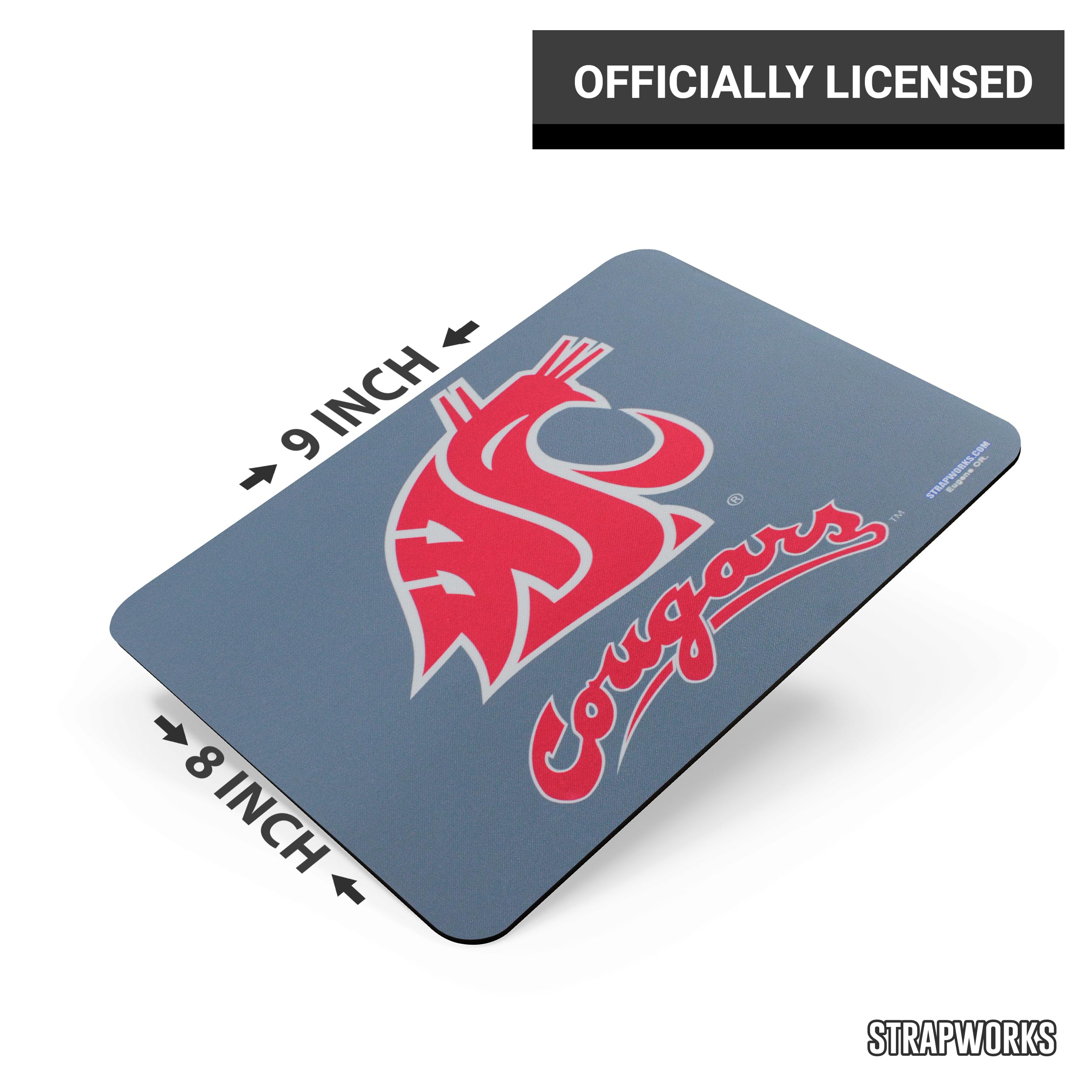 Washington State University Cougars Mouse Pad - Non-Slip Gaming & Office Desk Mat for Computers, Laptops - Perfect for Students, Alumni & Fans - Show Your School Spirit at Work or Home