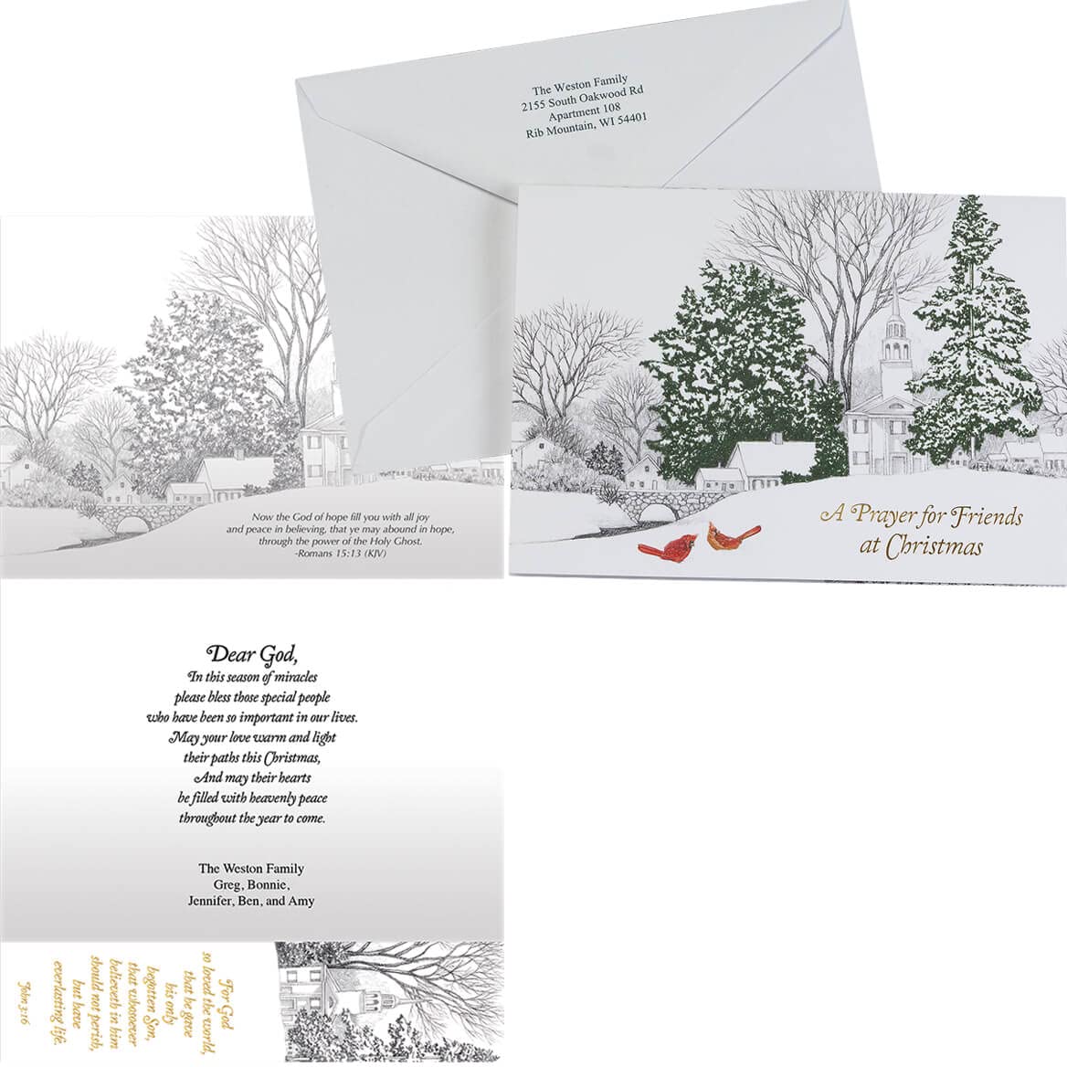Personalized Prayer Cards for Friends with Bookmark - Customizable Card & Envelope Set of 20 - Thoughtful Christian Gifts for Birthdays, Weddings & Encouragement
