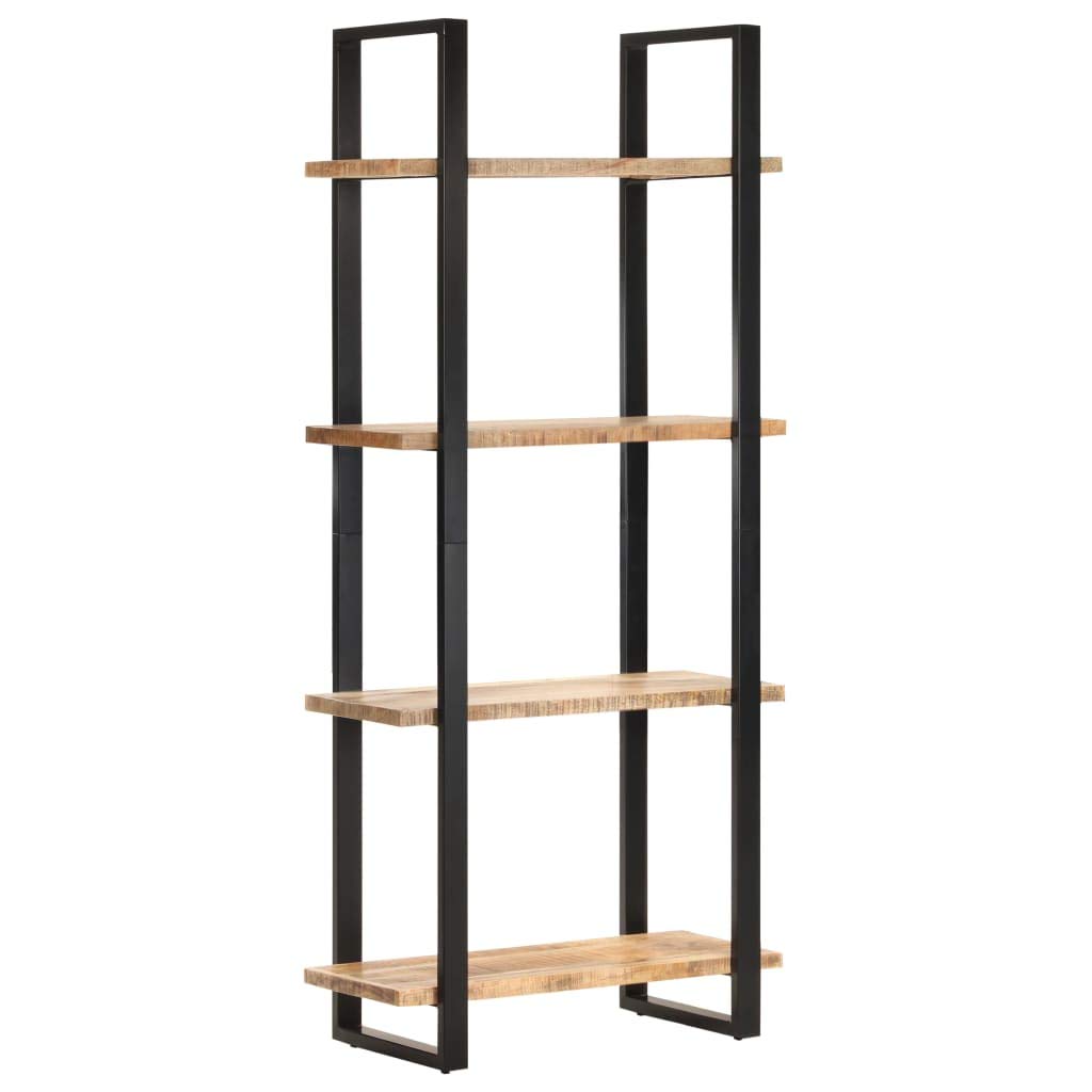 4-Tier Bookcase Storage Shelf Unit - Open Standing Shelving Organizer for Bathroom & Living Room - 31.5