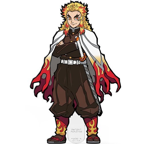 Demon Slayer Kyojuro Rengoku Enamel Pin - Official FiGPiN Collectible [810] - Perfect for Anime Fans, Cosplay & Gift Giving