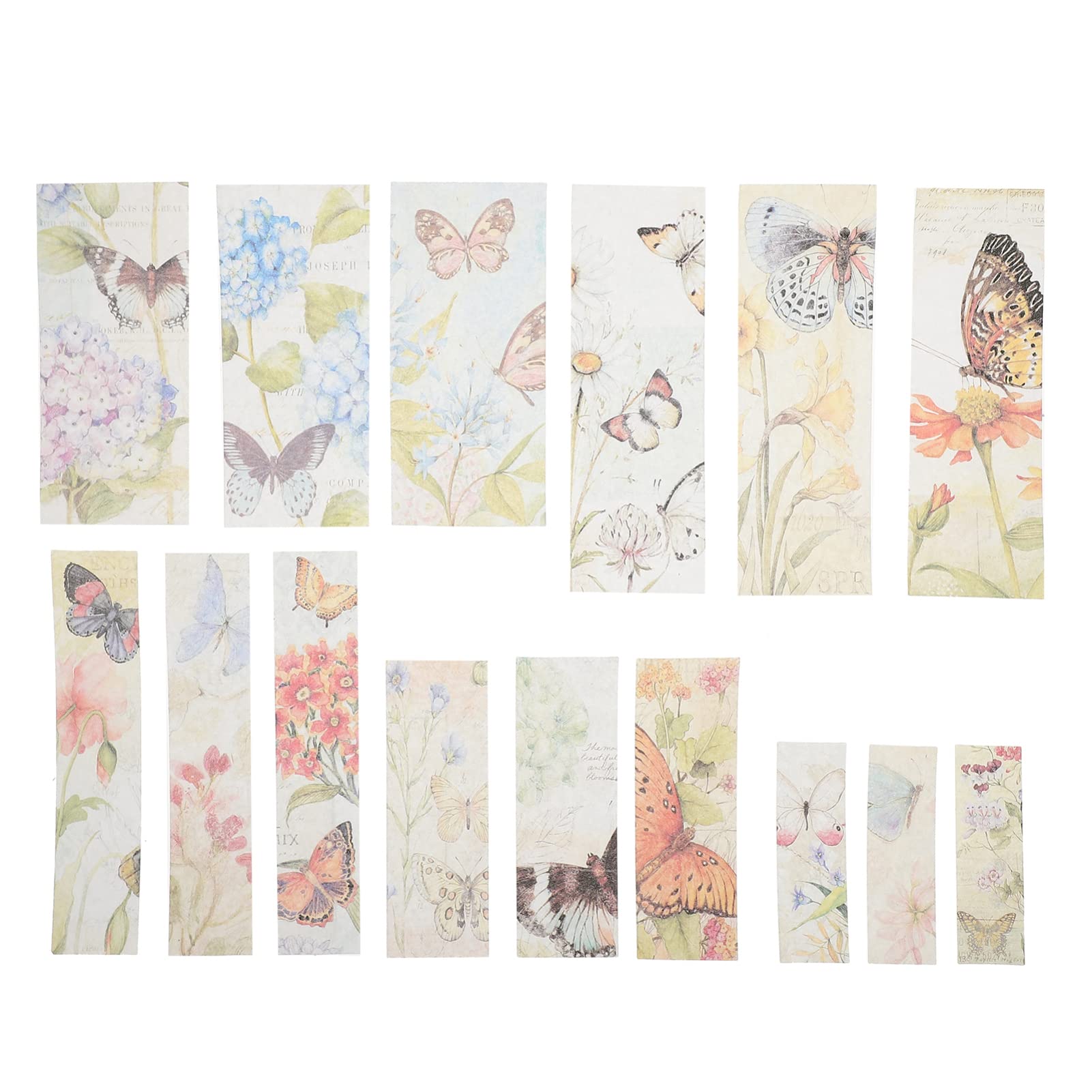EXCEART 2 Sets Small Butterfly Washi Paper Stickers for Scrapbooking, Journals, DIY Crafts - Decorative Stickers for Handmade Cards, Planners, and Bullet Journaling