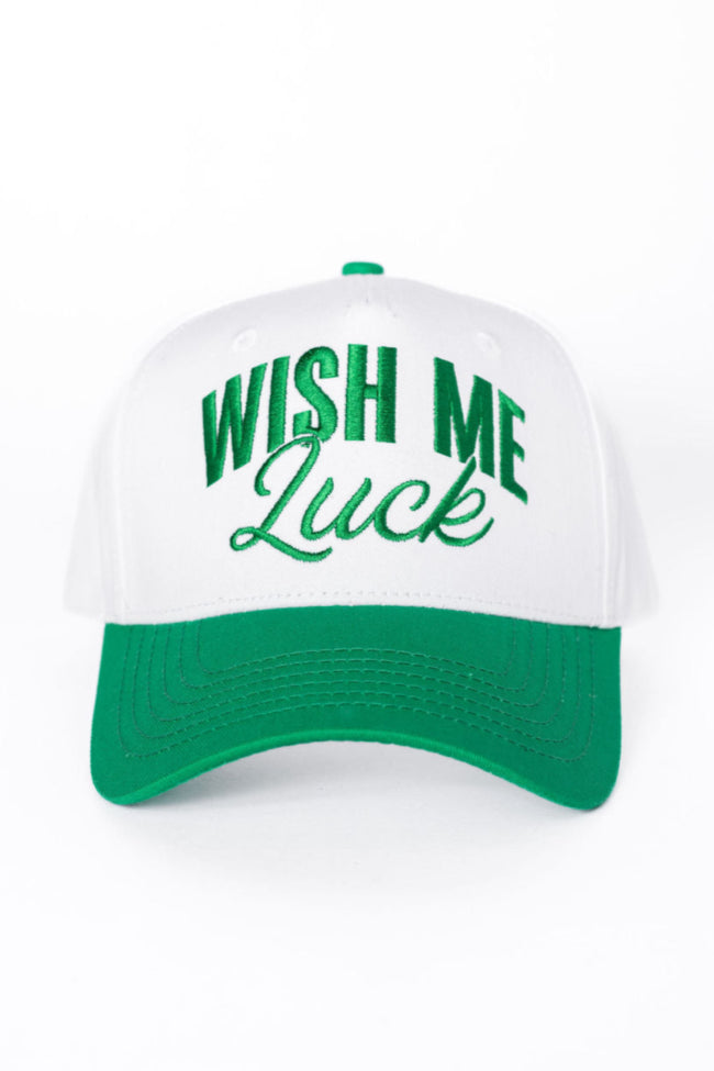 Wish Me Luck Dark Green & Khaki Trucker Hat - Vintage Style Adjustable Baseball Cap for Men & Women - Perfect for Outdoor Activities, Sports & Casual Wear